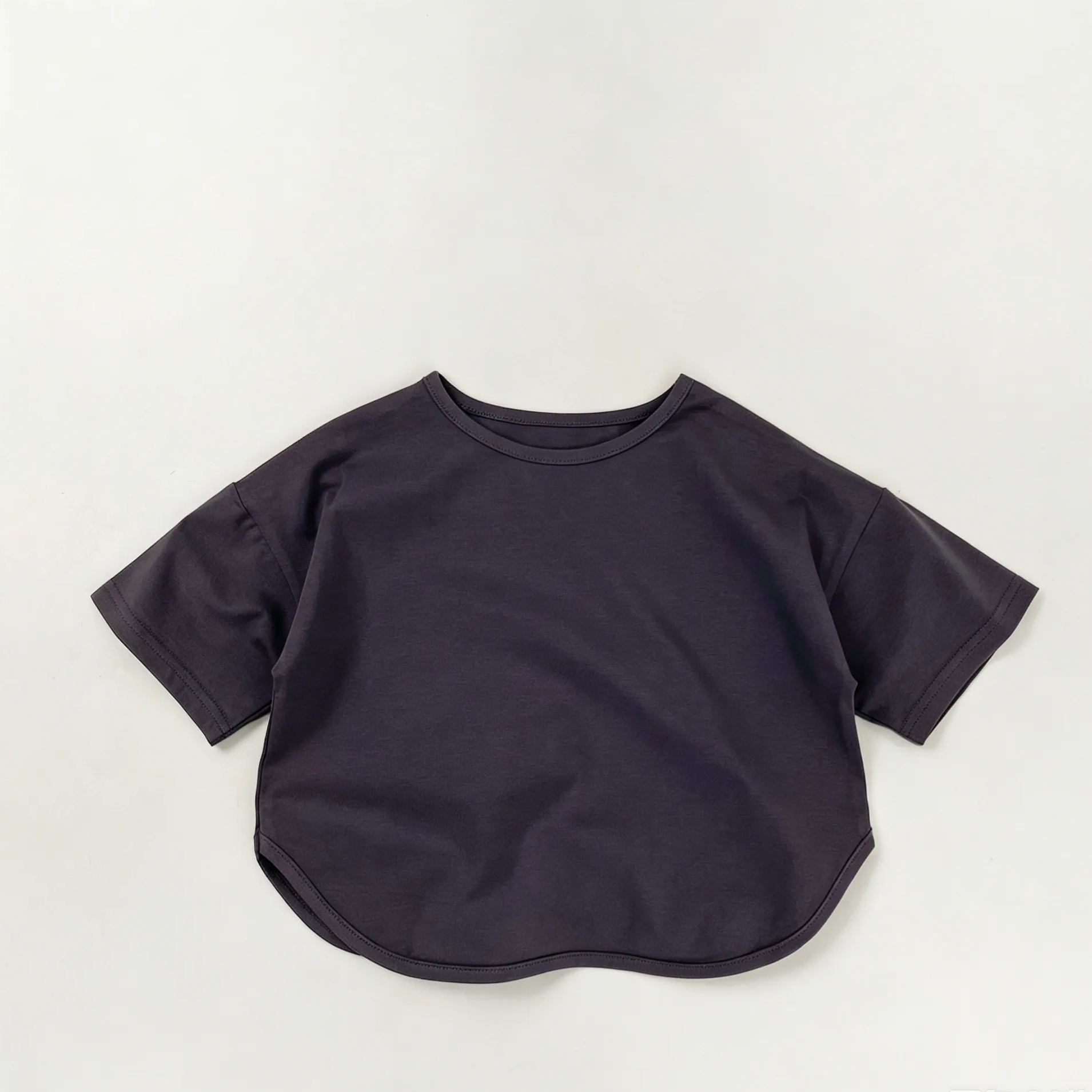 Kids Solid Color T-shirt Top