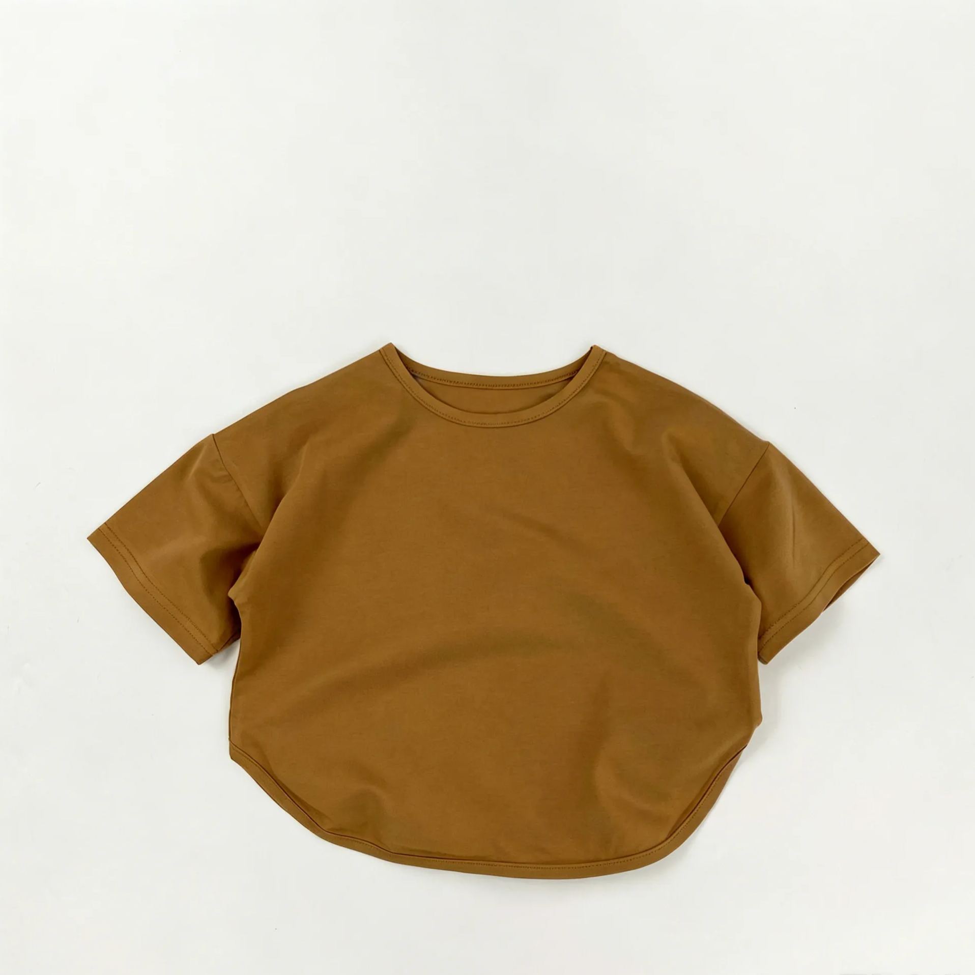 Kids Solid Color T-shirt Top