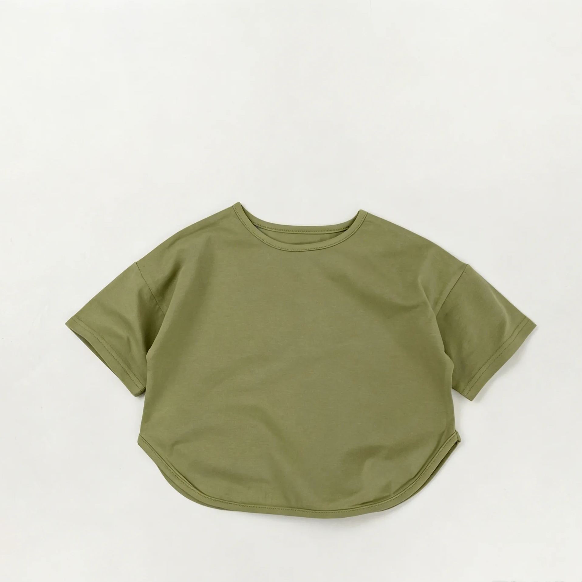 Kids Solid Color T-shirt Top