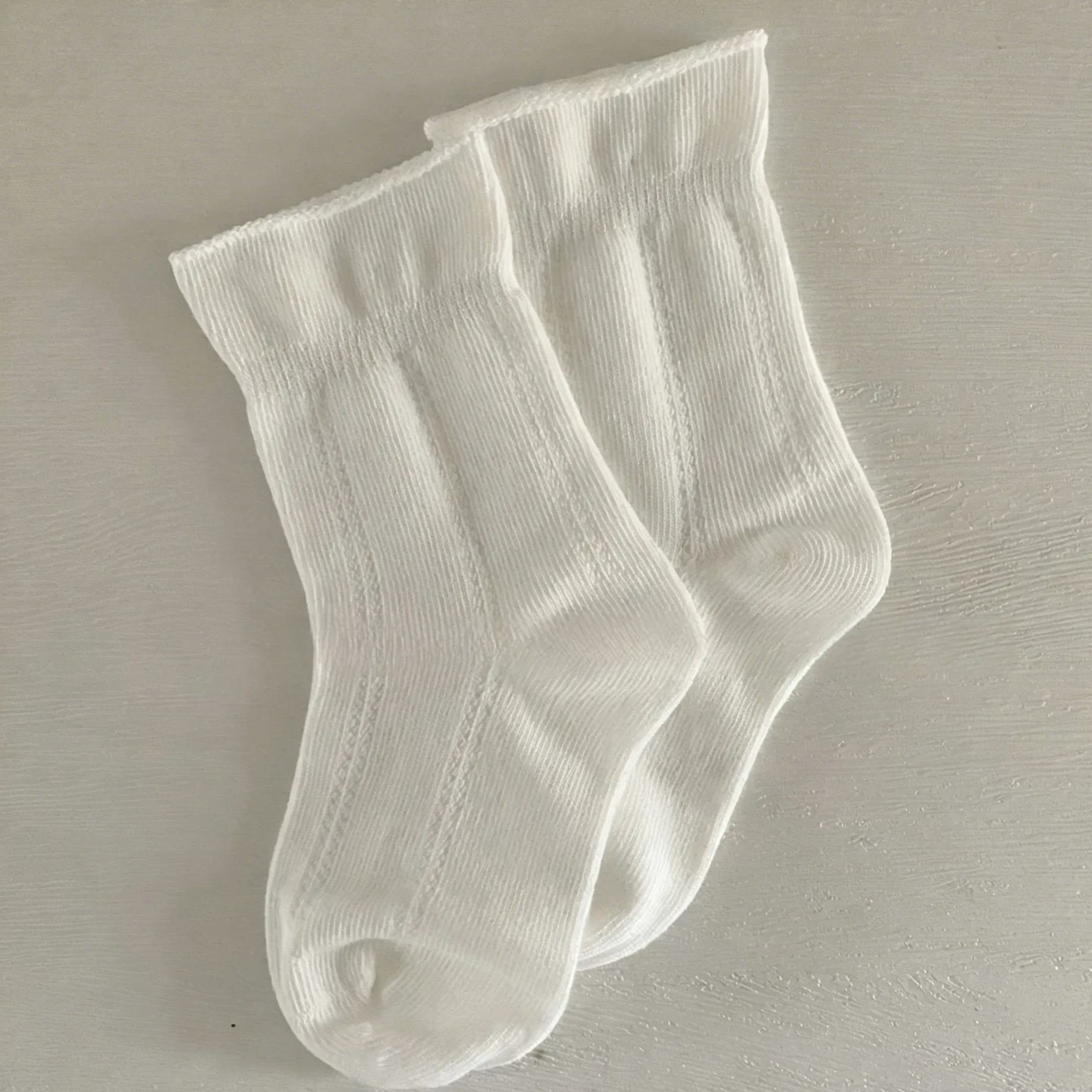 Kids Vertical Stripes Rolled-up Socks