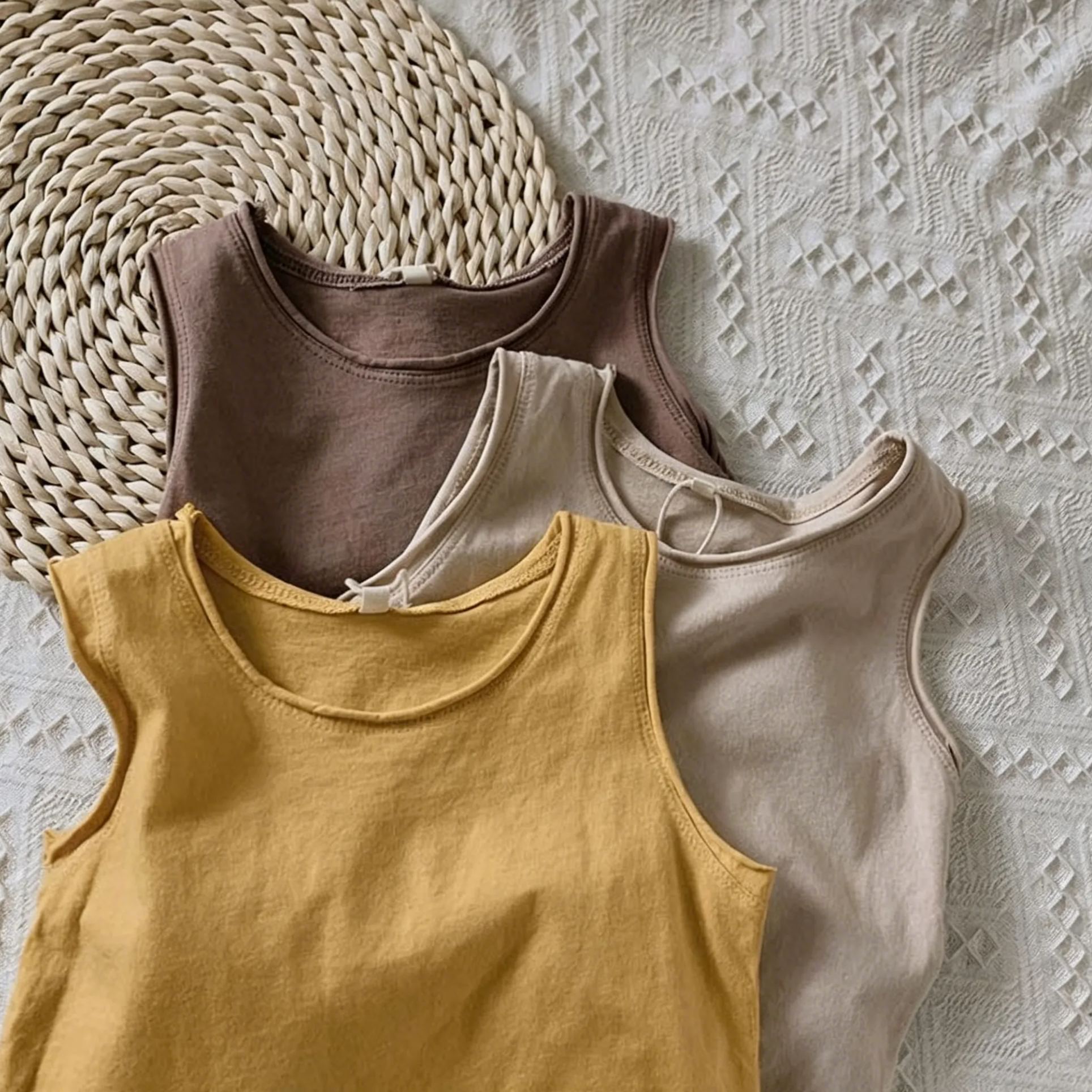 Kids solid color Vest Top