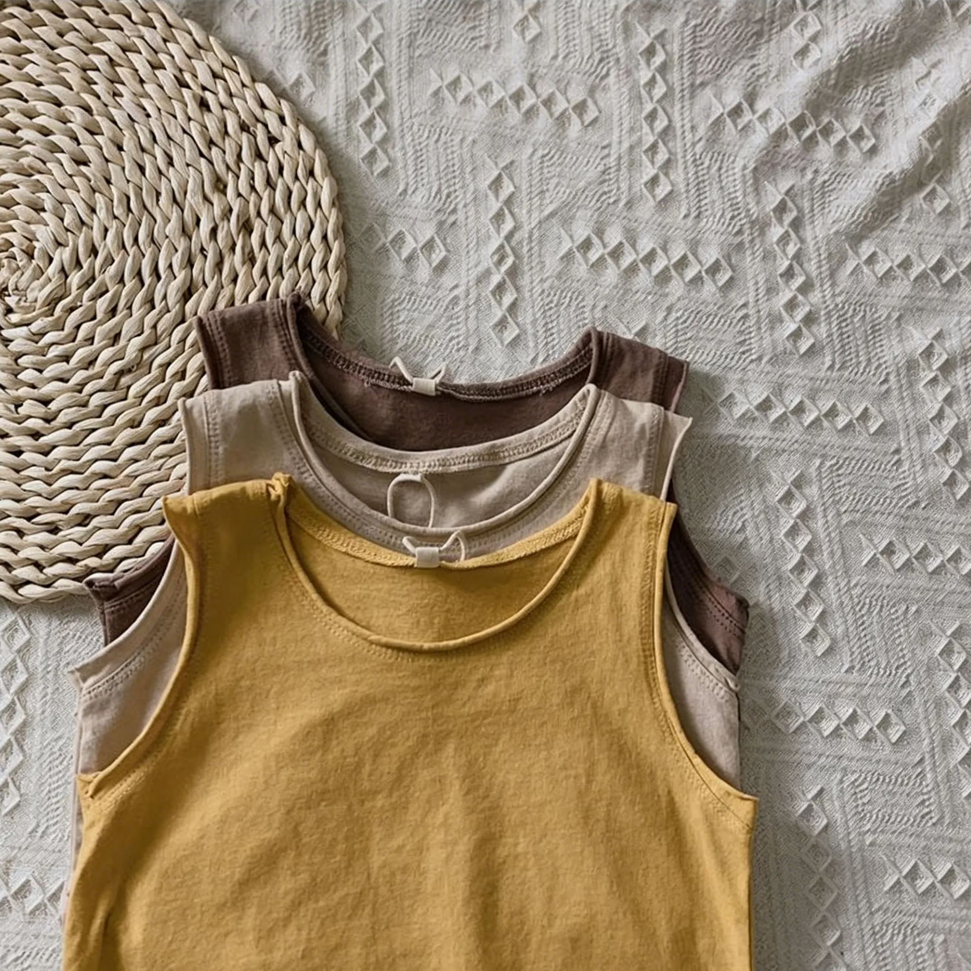 Kids solid color Vest Top