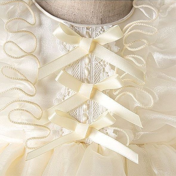 Baby& Kid Floral Bow Tulle Dress