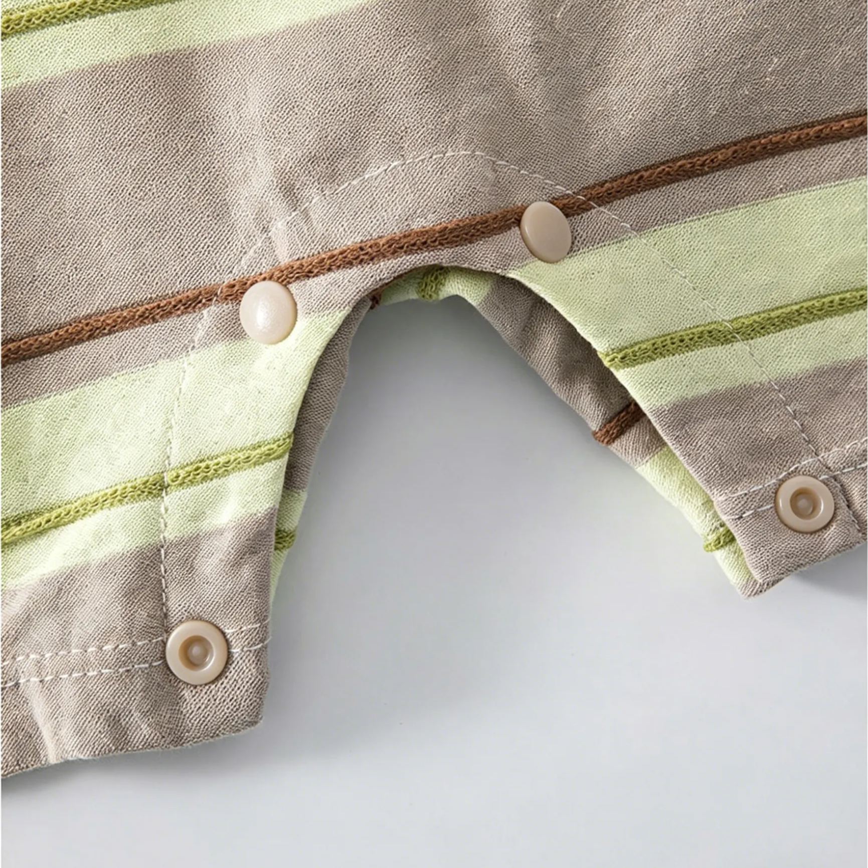 Baby Green Gray Stripes Puppy Vest Onesie
