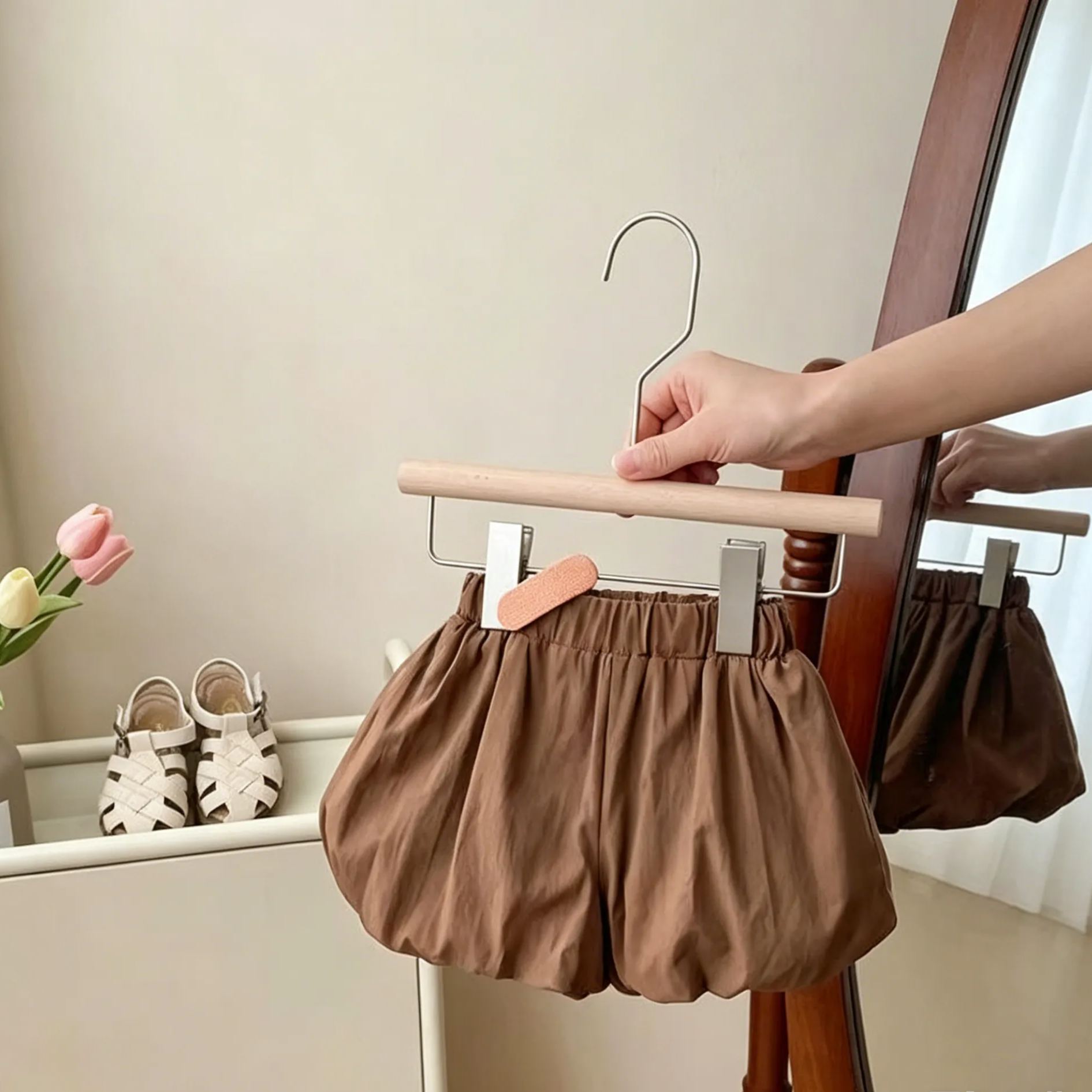 Kids Lace Ruffle Flower Vest Top and Lantern Shorts Set