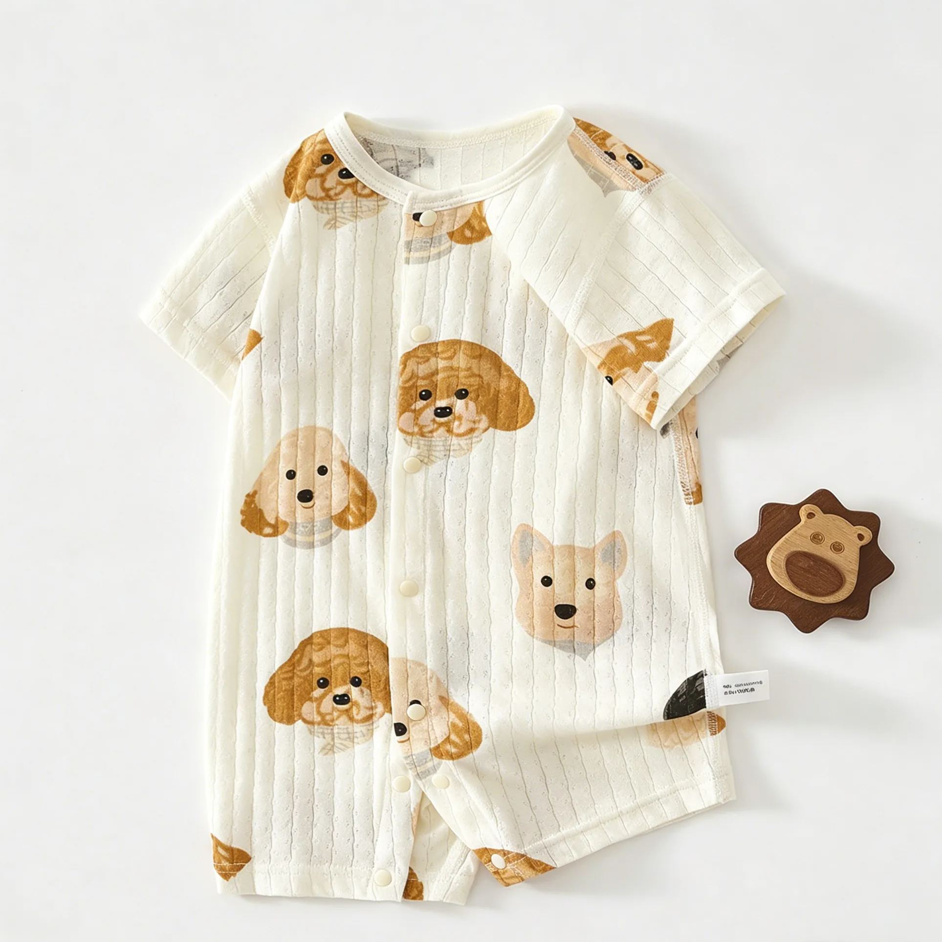 Baby Dog Stripe Onesie