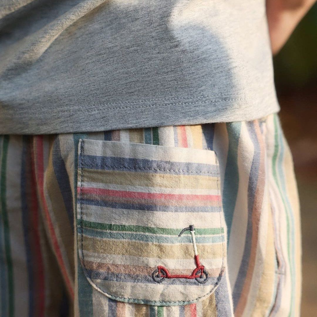 Kids Rainbow Stripes Pants