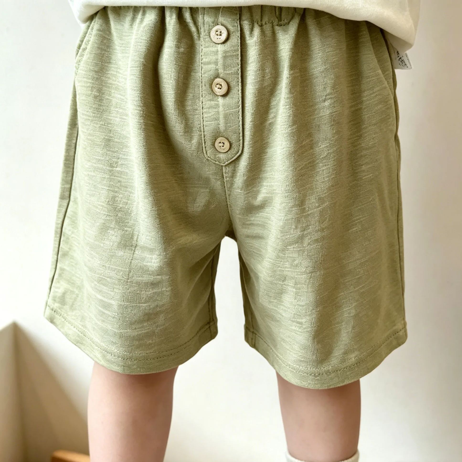Baby& Kid Coconut Tree Embroidery Short Pants