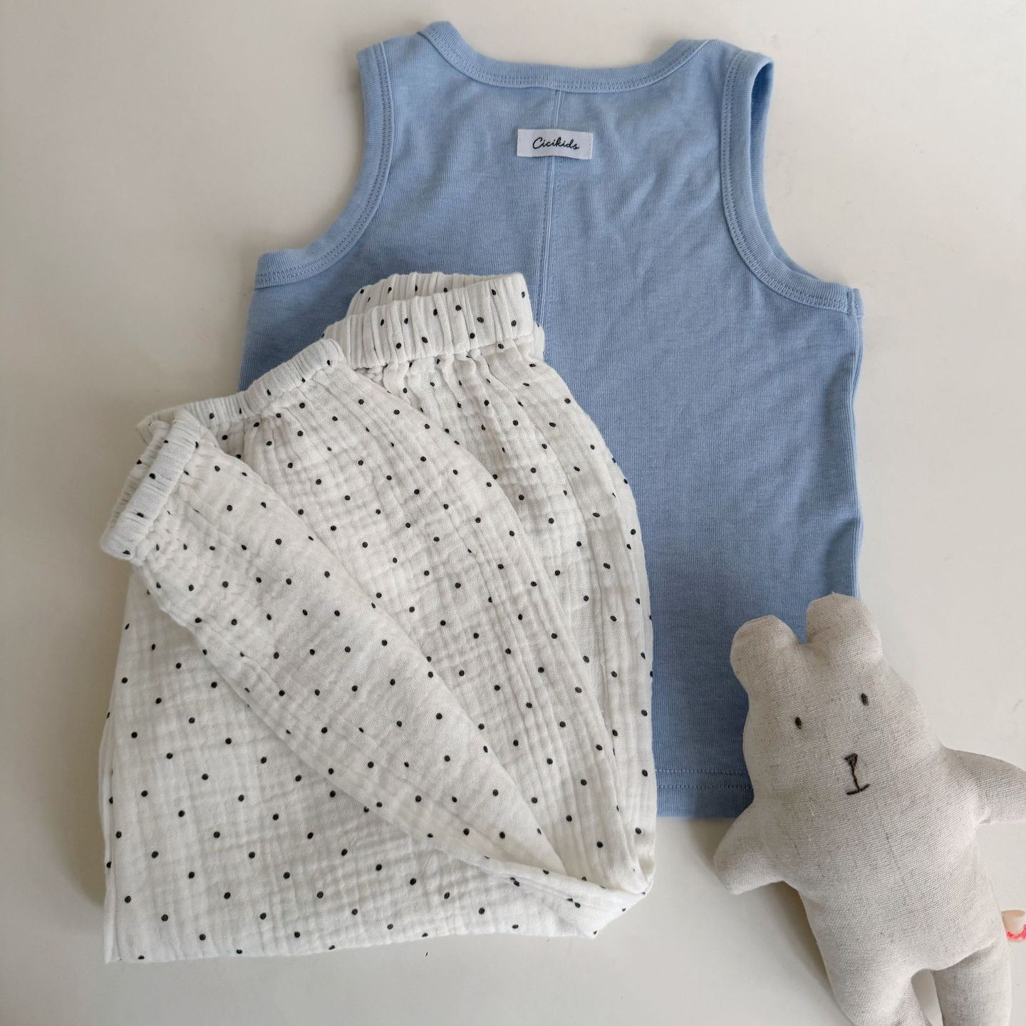 Kids Floral Polka Dot Plaid Cartoon Pants