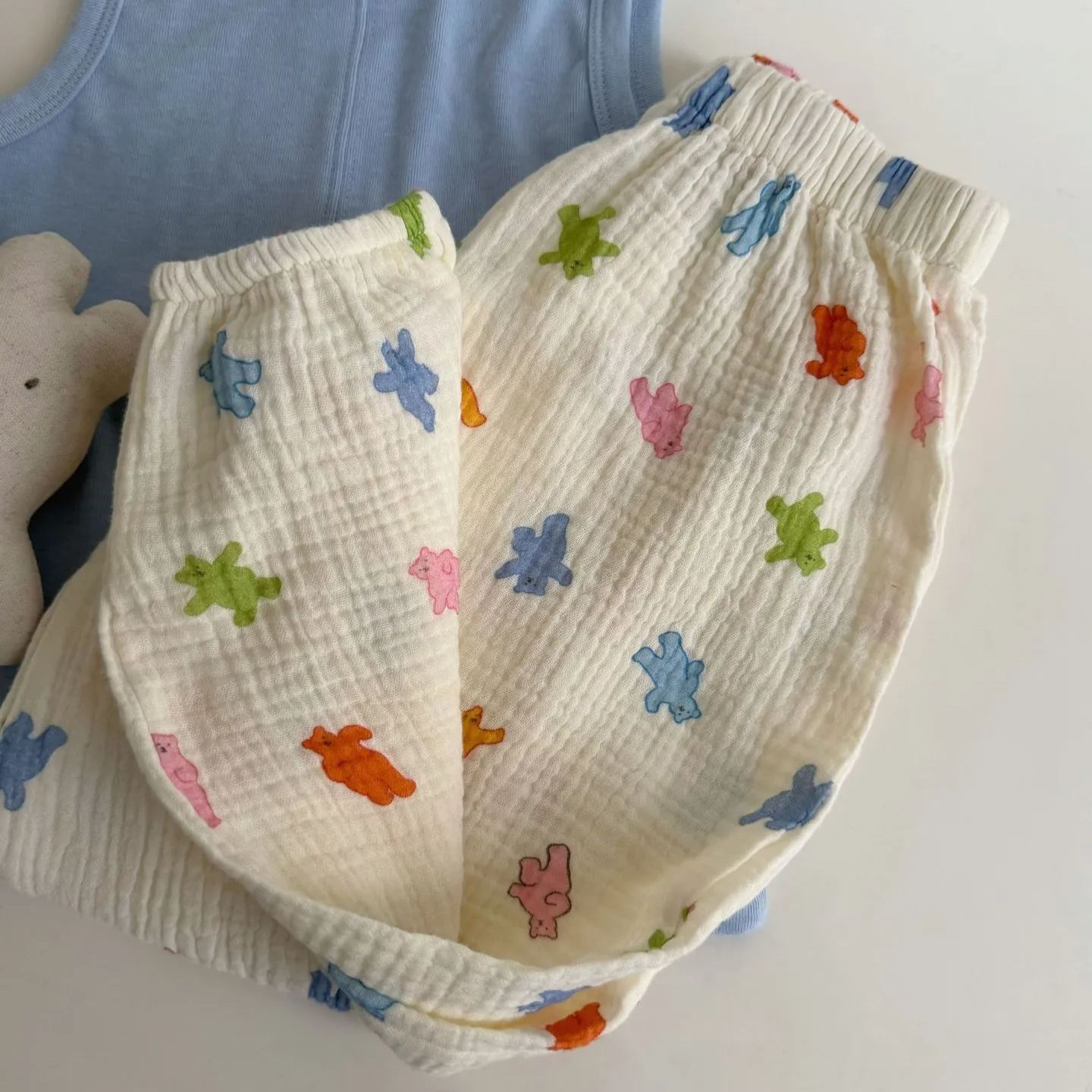 Kids Floral Polka Dot Plaid Cartoon Pants