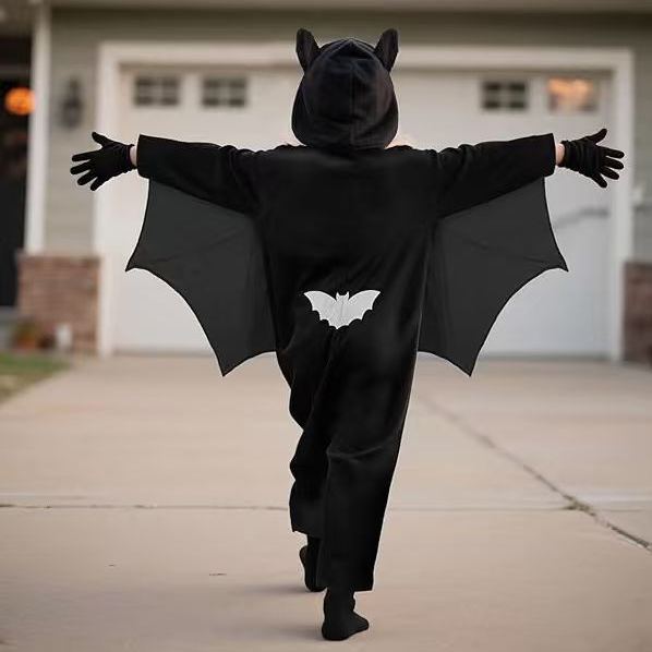 Kids Glow Dark Bat Vampire Halloween Set
