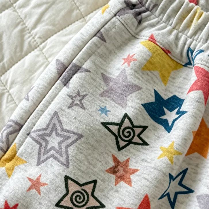 Kids Colorful Stars Knit Sweat Pants