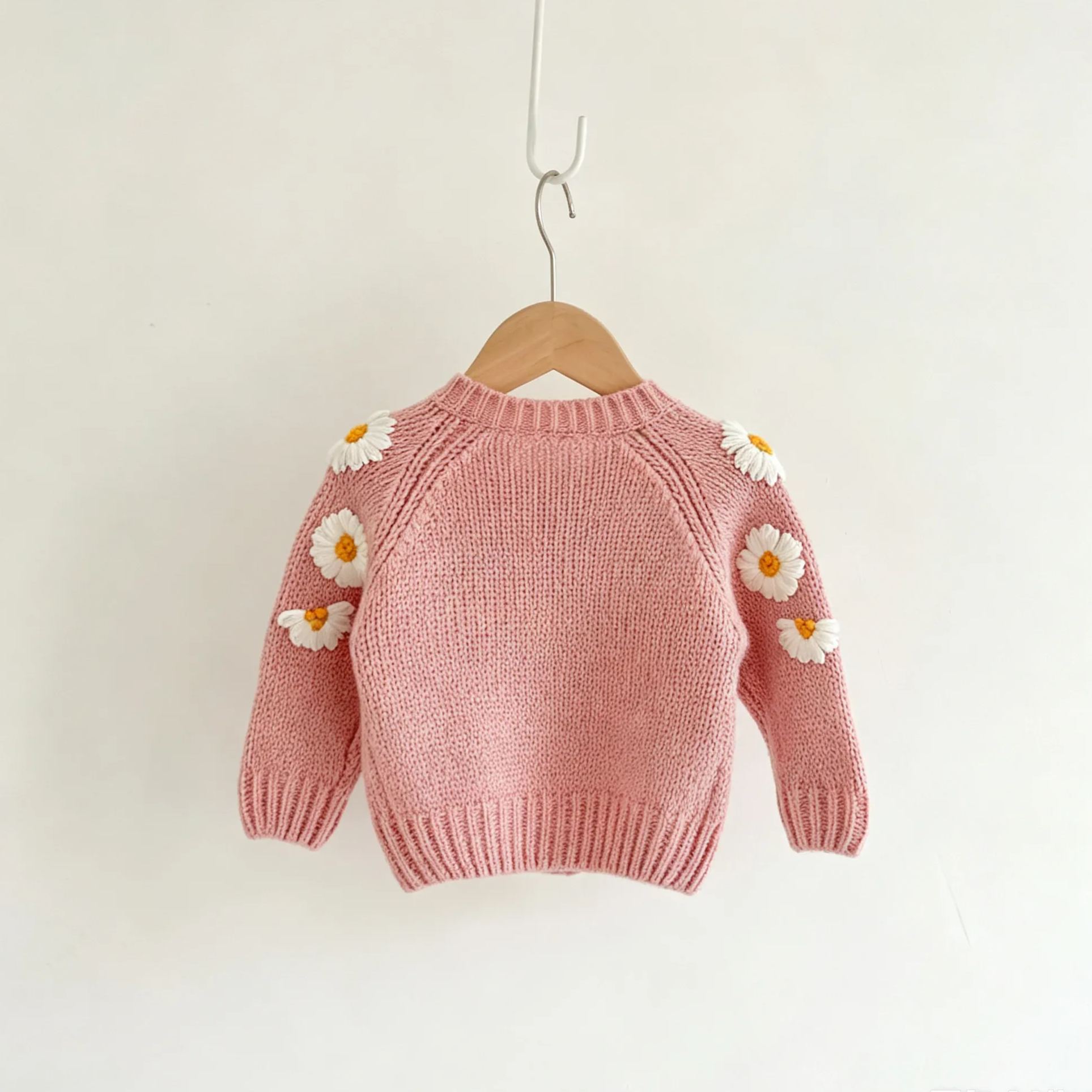 Baby Embroidered Daisy Cardigan Sweater