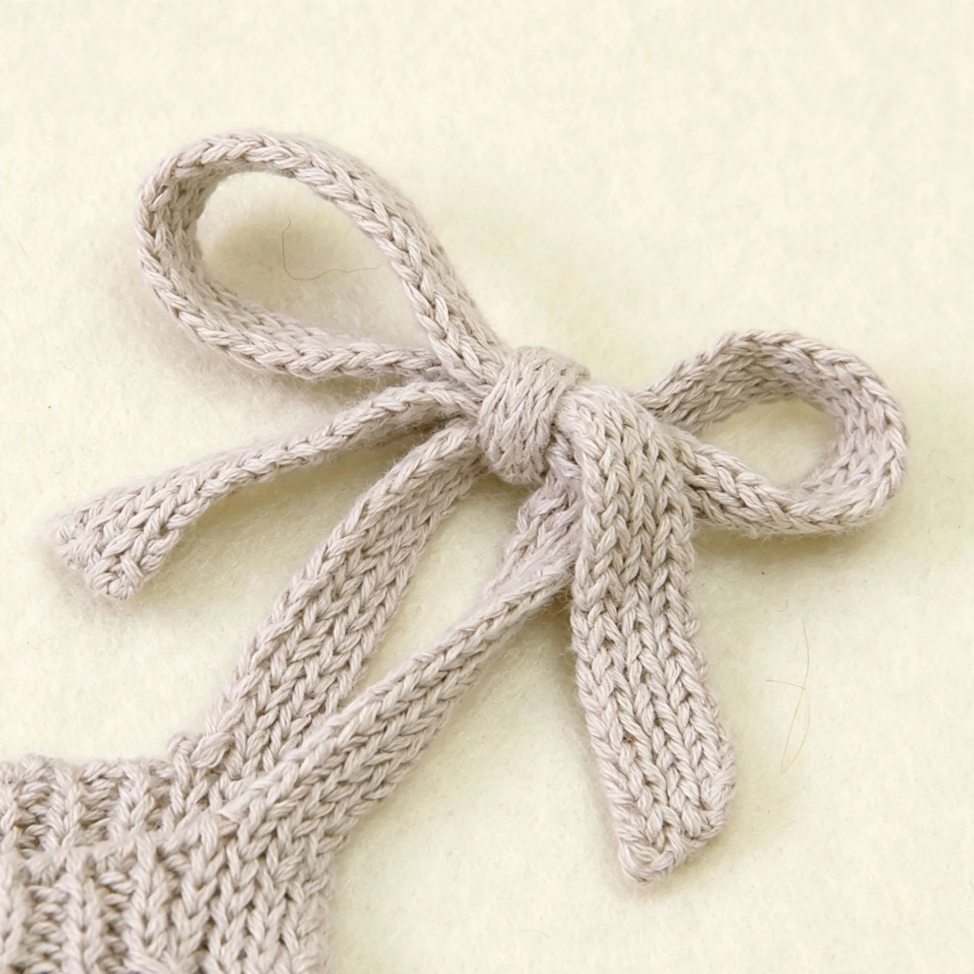Baby Knit Ruffle Bow Camisole Onesie