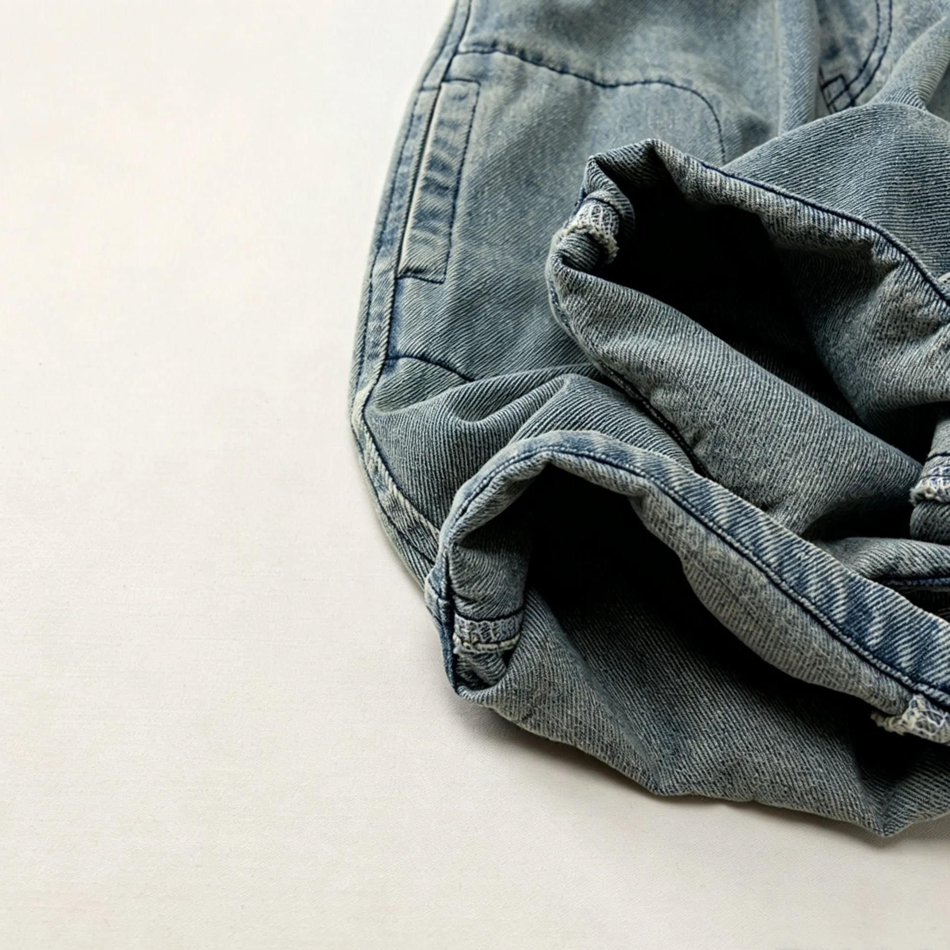 Kids Vintage Denim Cargo Pants