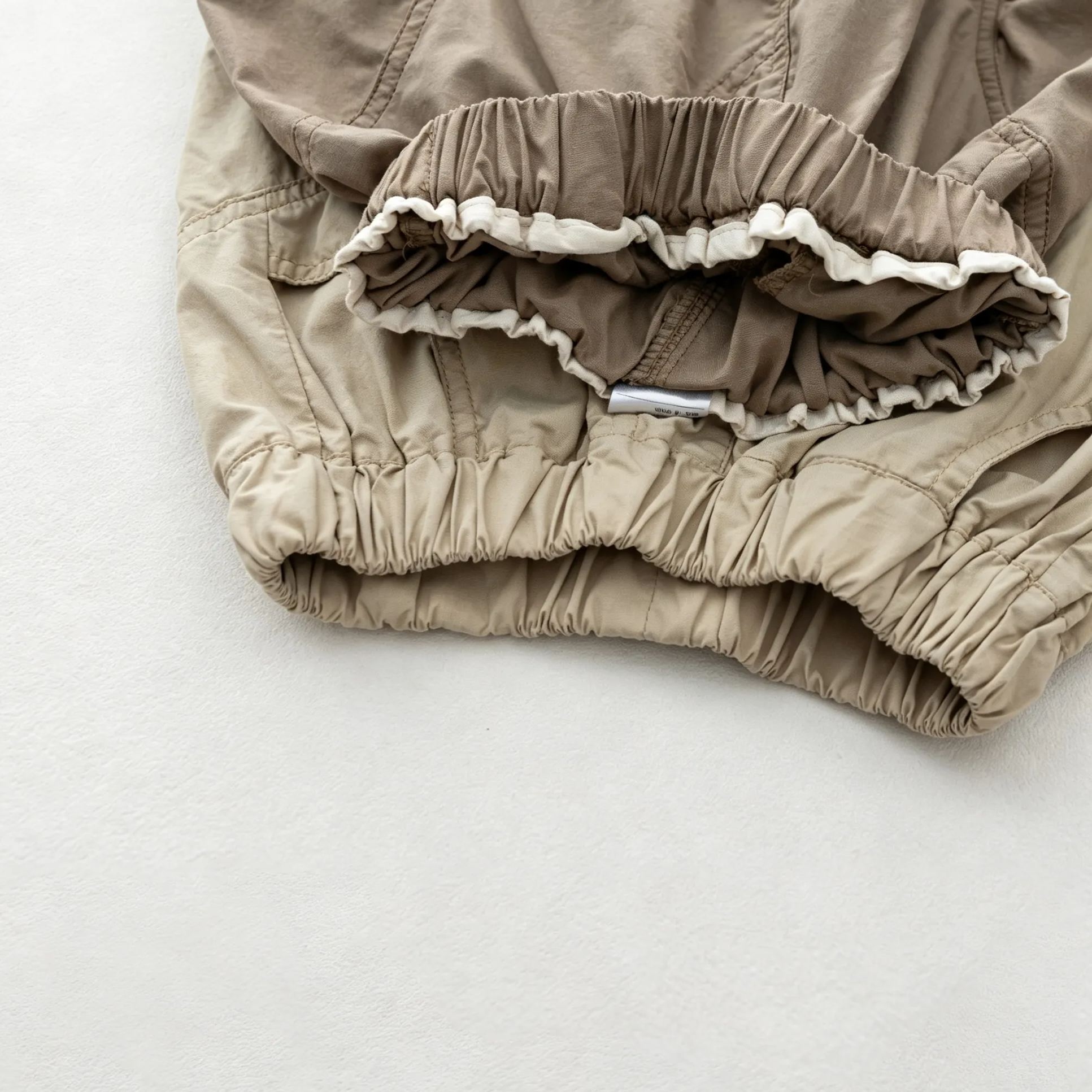Kids Solid Color Loose Fitting Cargo Pants