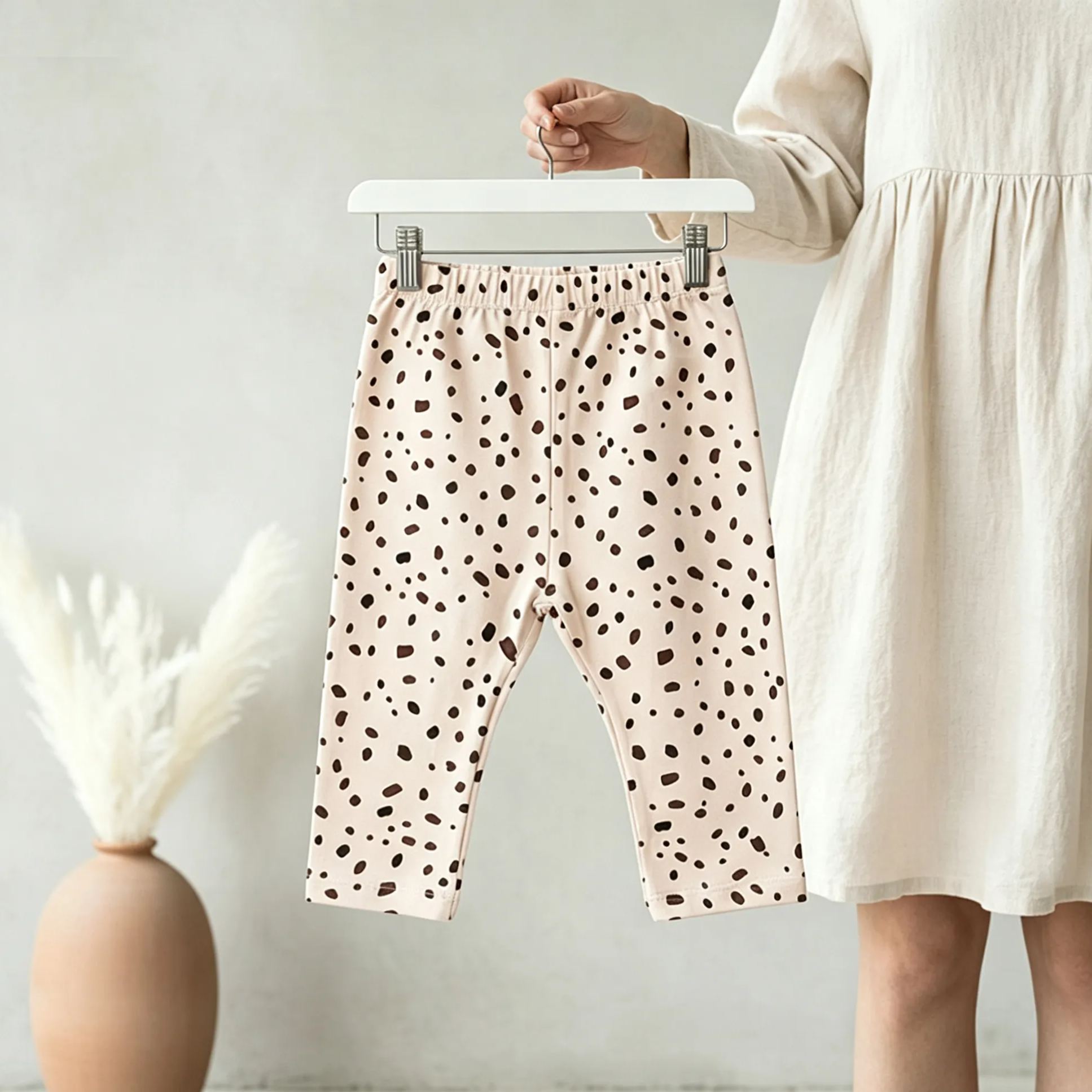 Baby Leopard Cartoon Print Base layer Pants