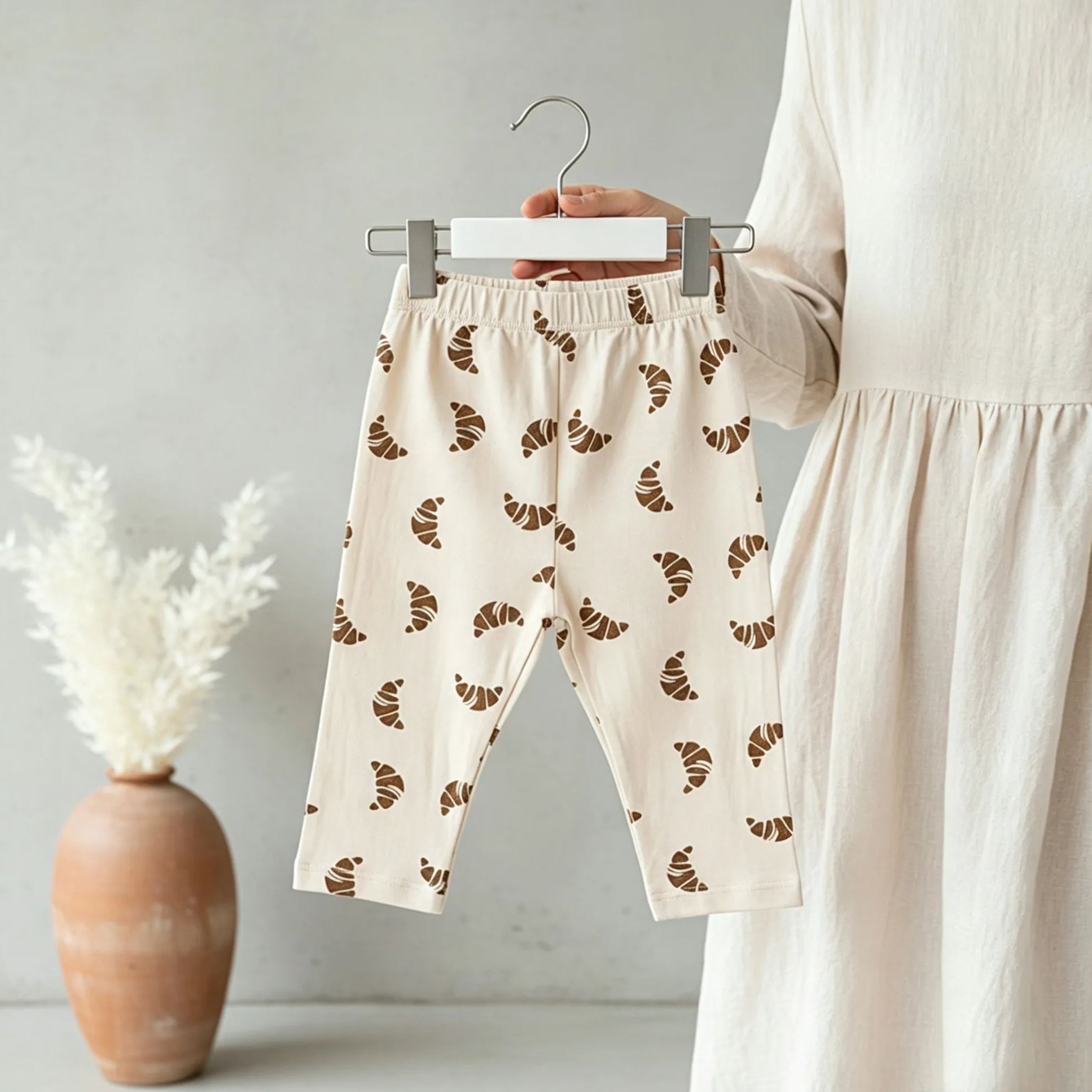 Baby Leopard Cartoon Print Base layer Pants