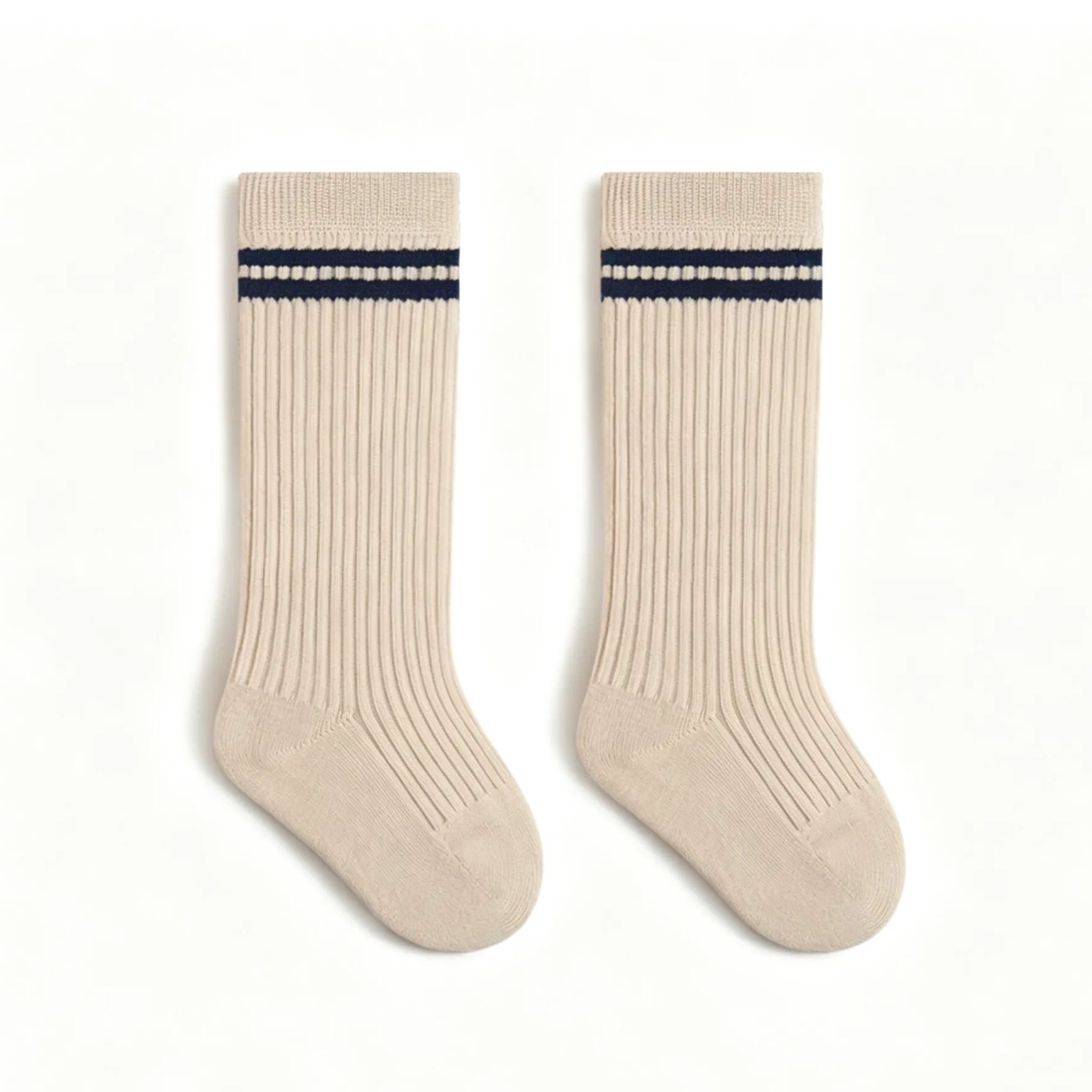 Baby & Kid Ribbed Striped Knee High Socks
