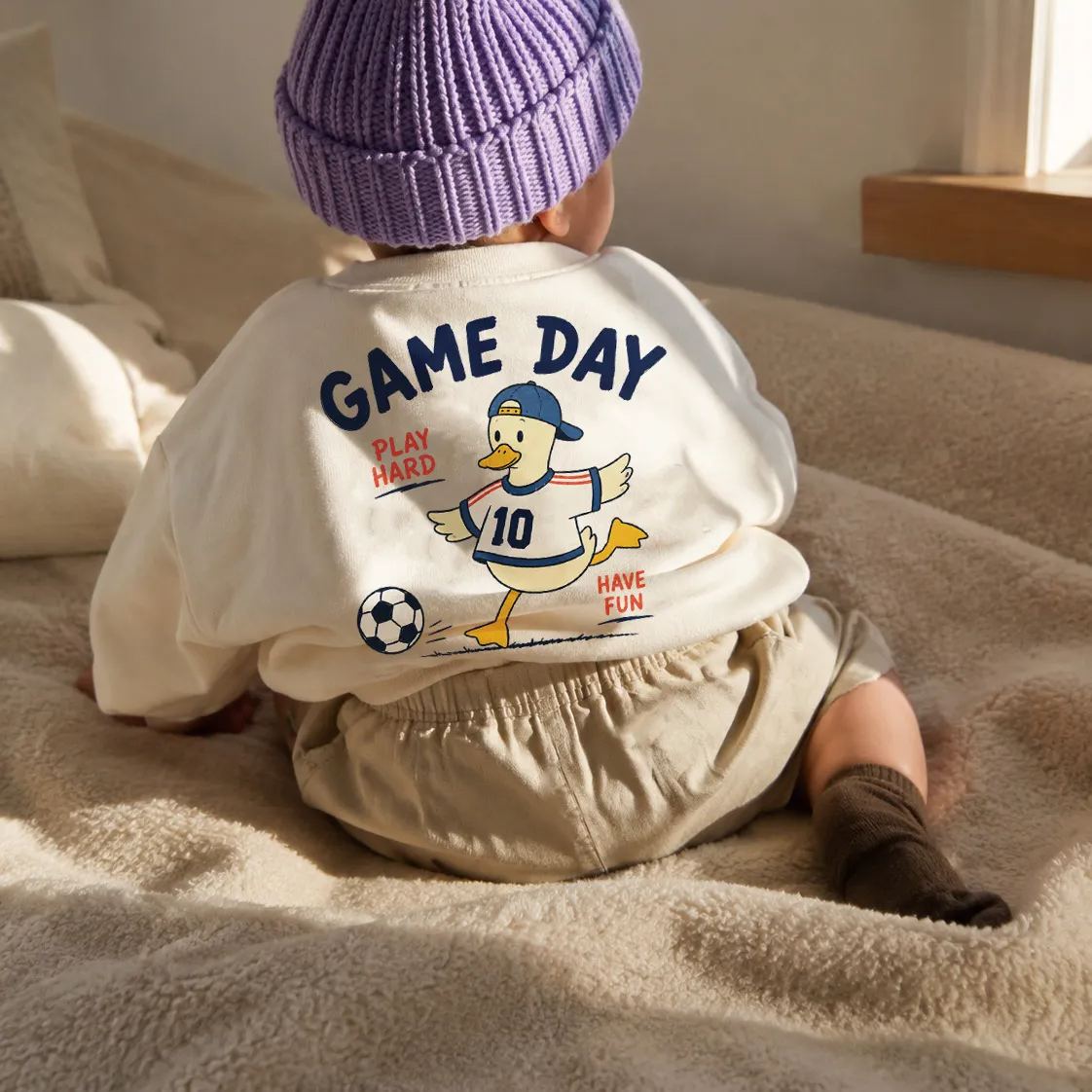 GAME DAY Baby & Kids Goose Soccer Sweatshirt