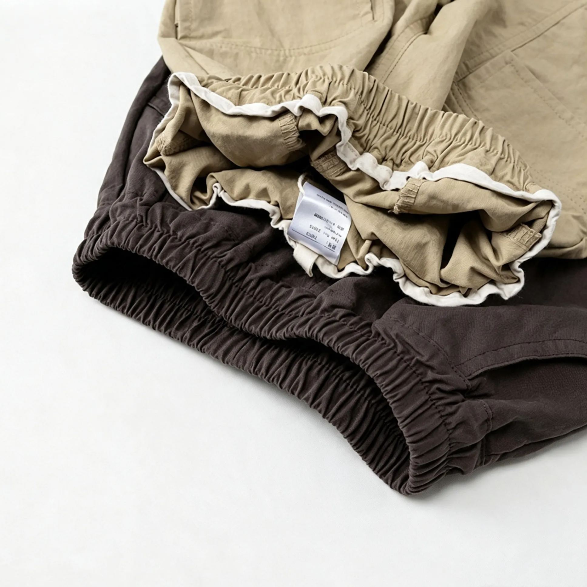 Kids Solid Color Loose Fitting Cargo Athletic pants