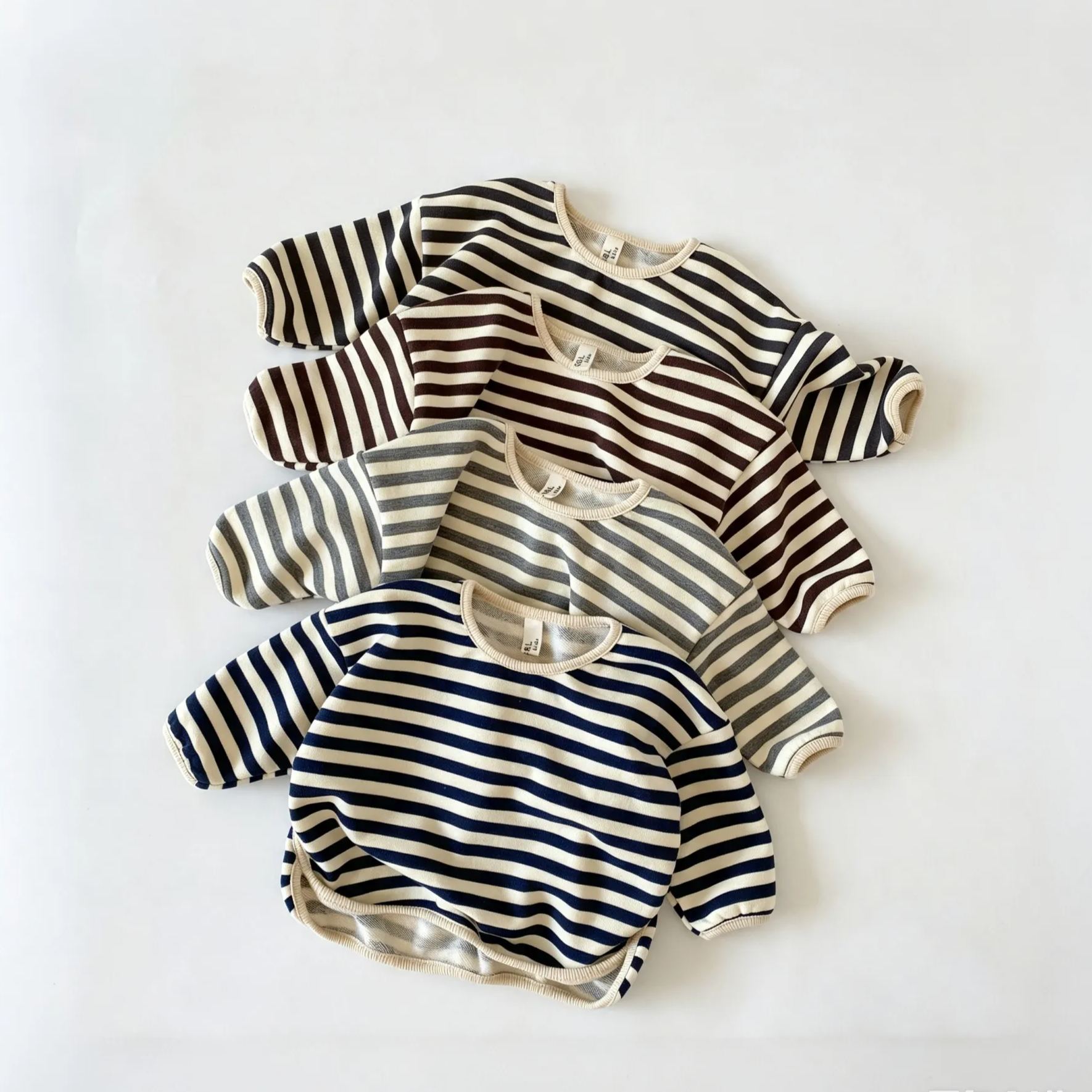 Kids Stripe Loose Fitting Sweatshirt