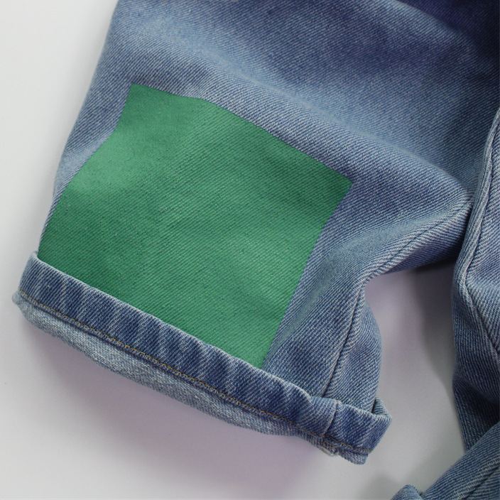 Toddler Playful Color Block Denim Pants