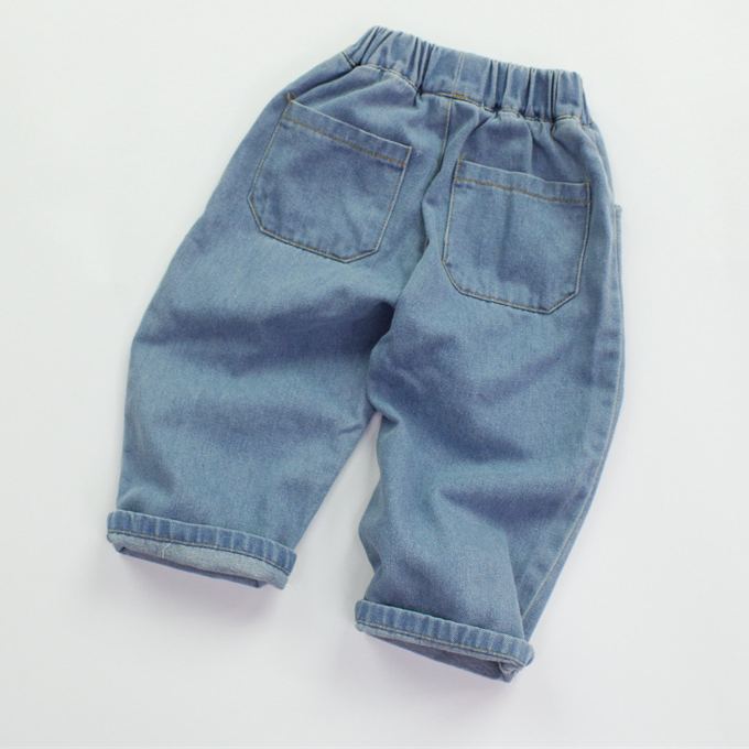 Toddler Playful Color Block Denim Pants