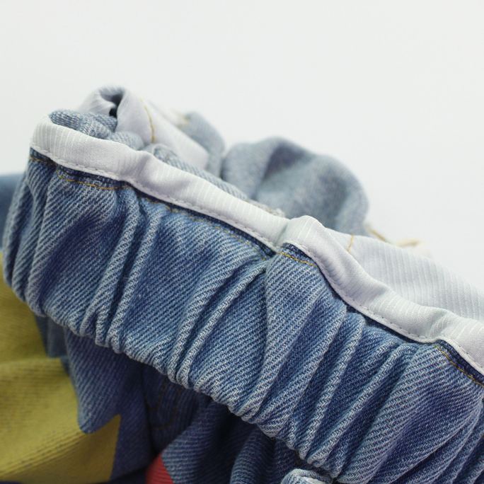 Toddler Playful Color Block Denim Pants