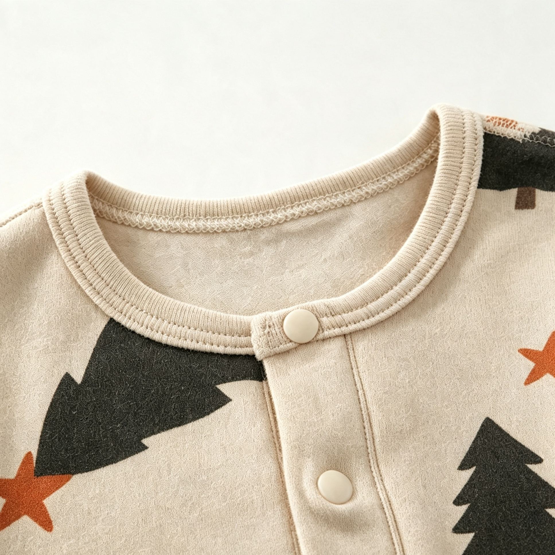 Baby Christmas Tree Print Onesie