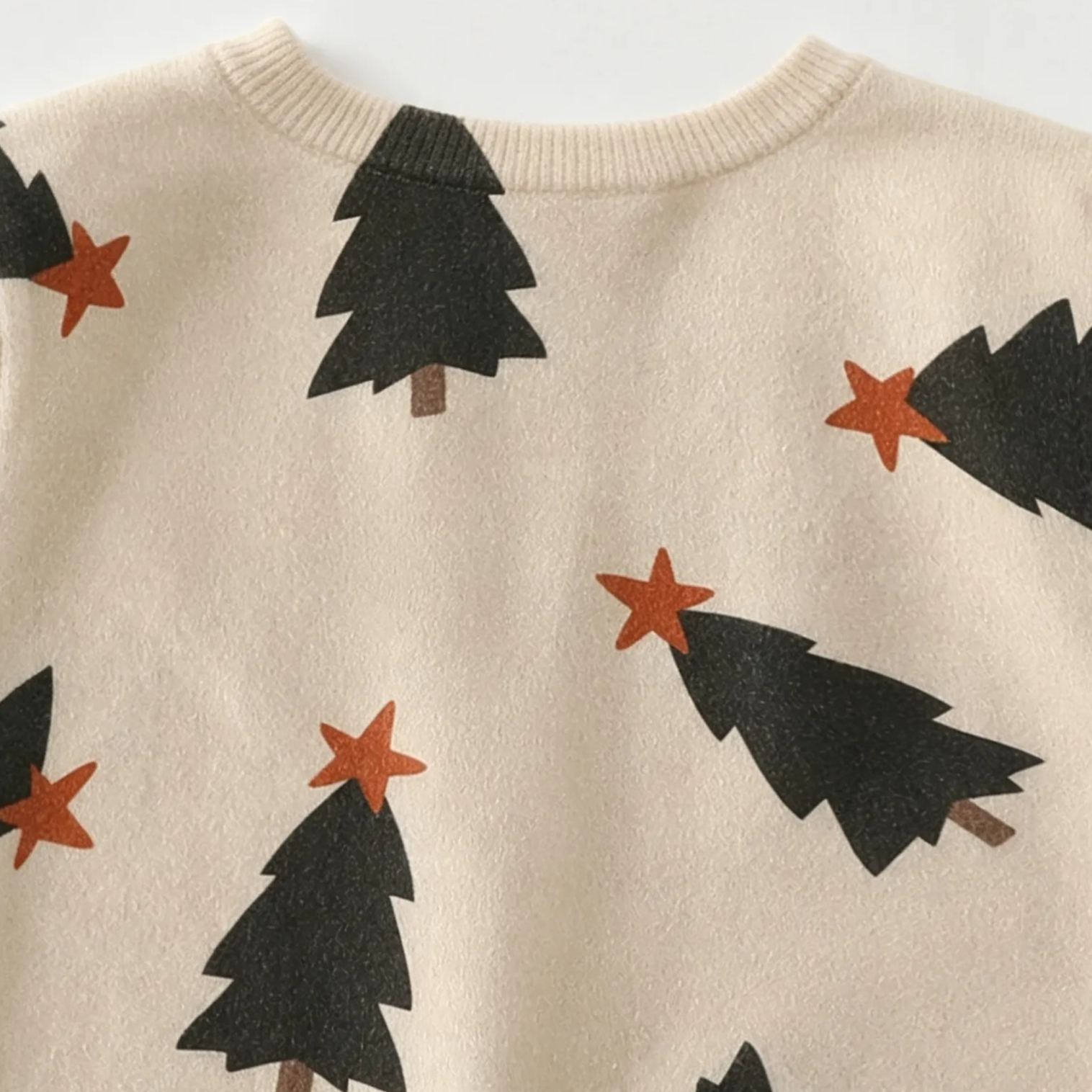 Baby Christmas Tree Print Onesie