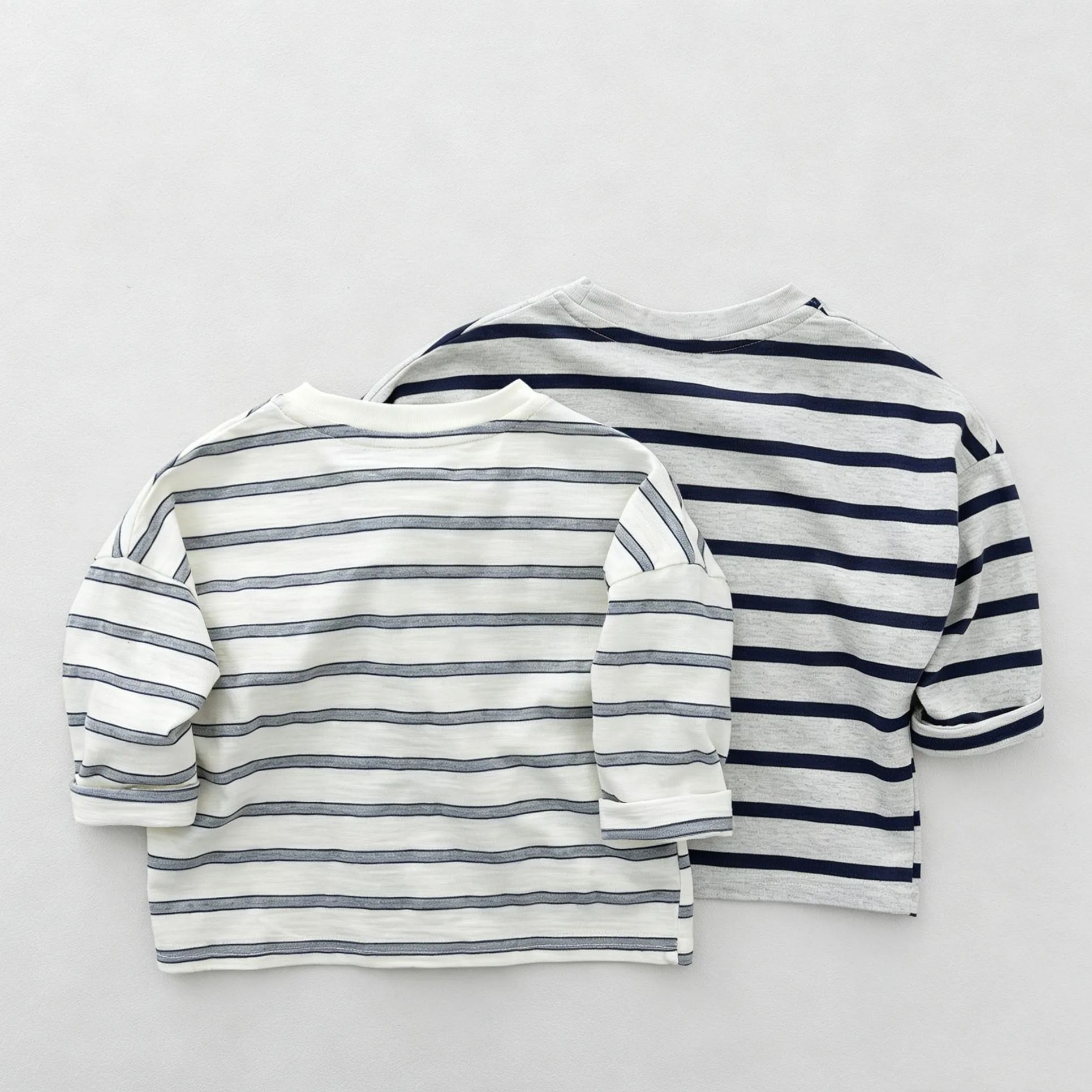 Kids Striped Puppy Long Sleeved T-shirt