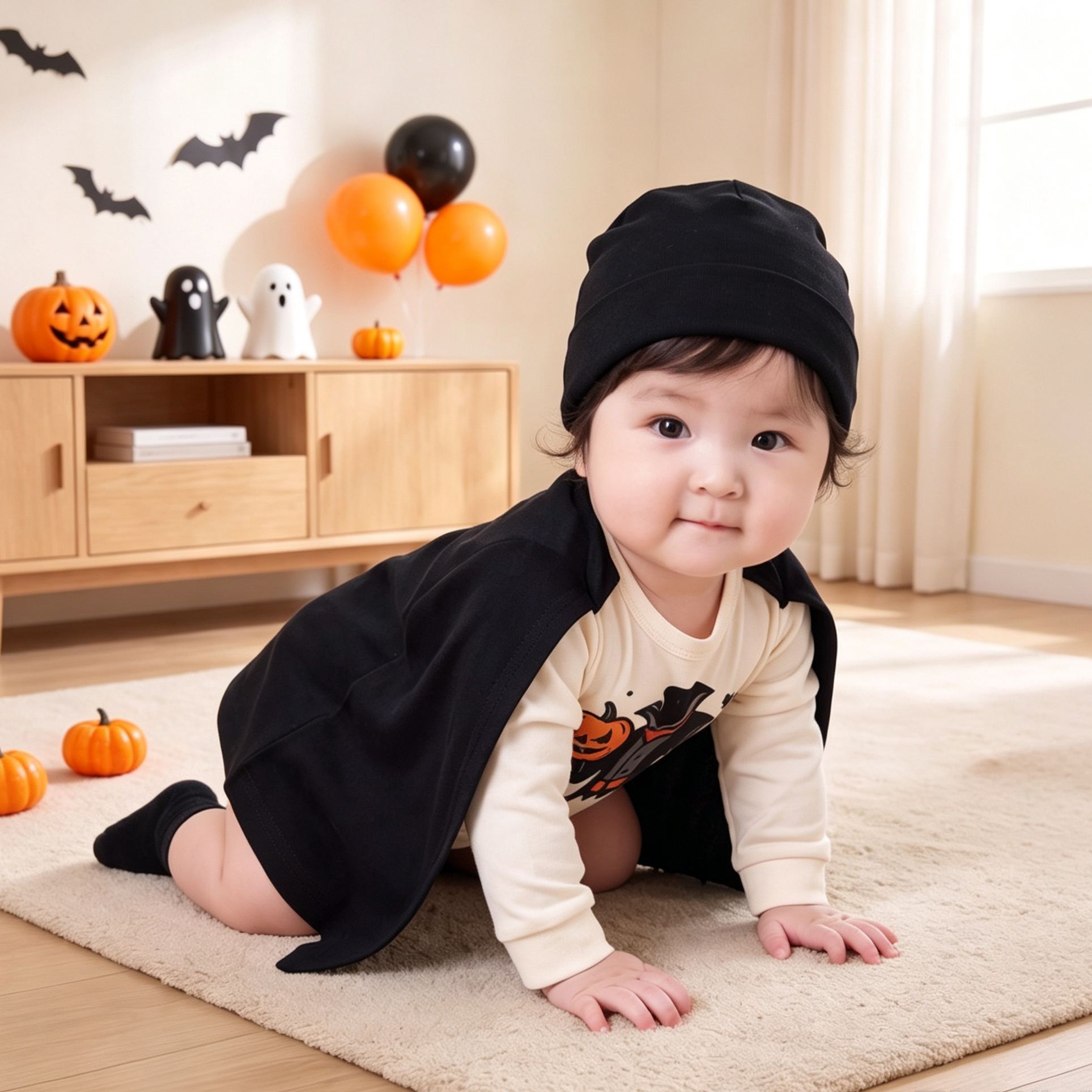 Baby Halloween Headless Horseman Shaped Romper