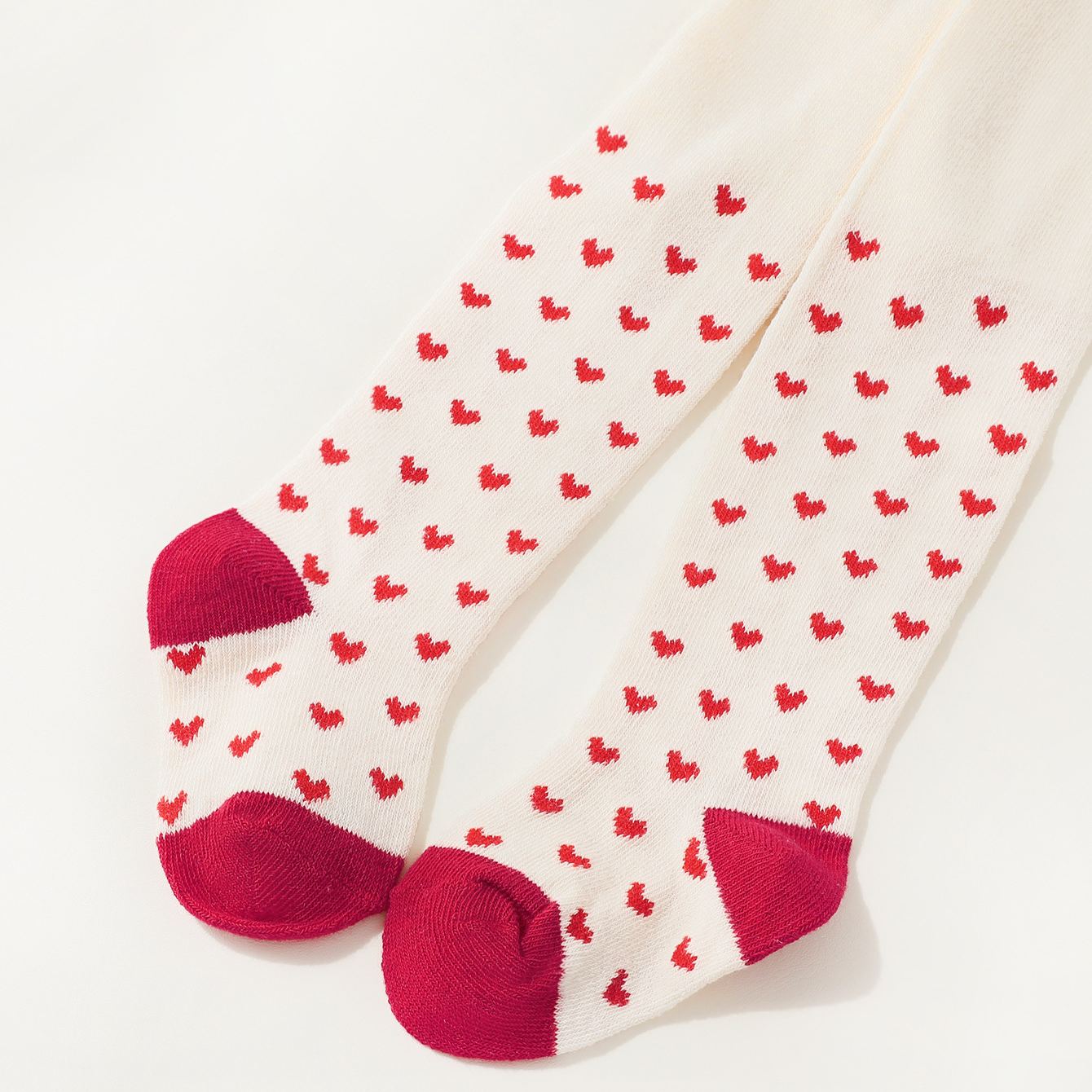 Baby Heart Pattern Tights