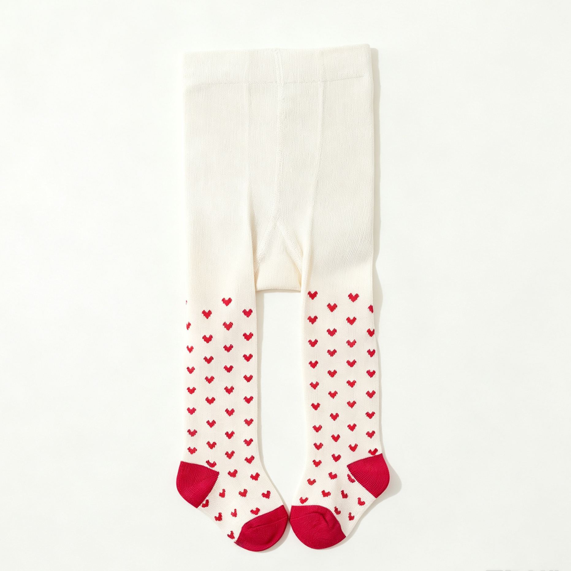 Baby Heart Pattern Tights