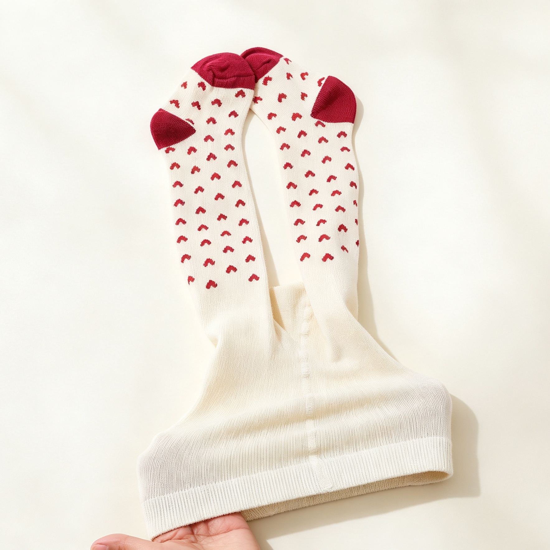 Baby Heart Pattern Tights