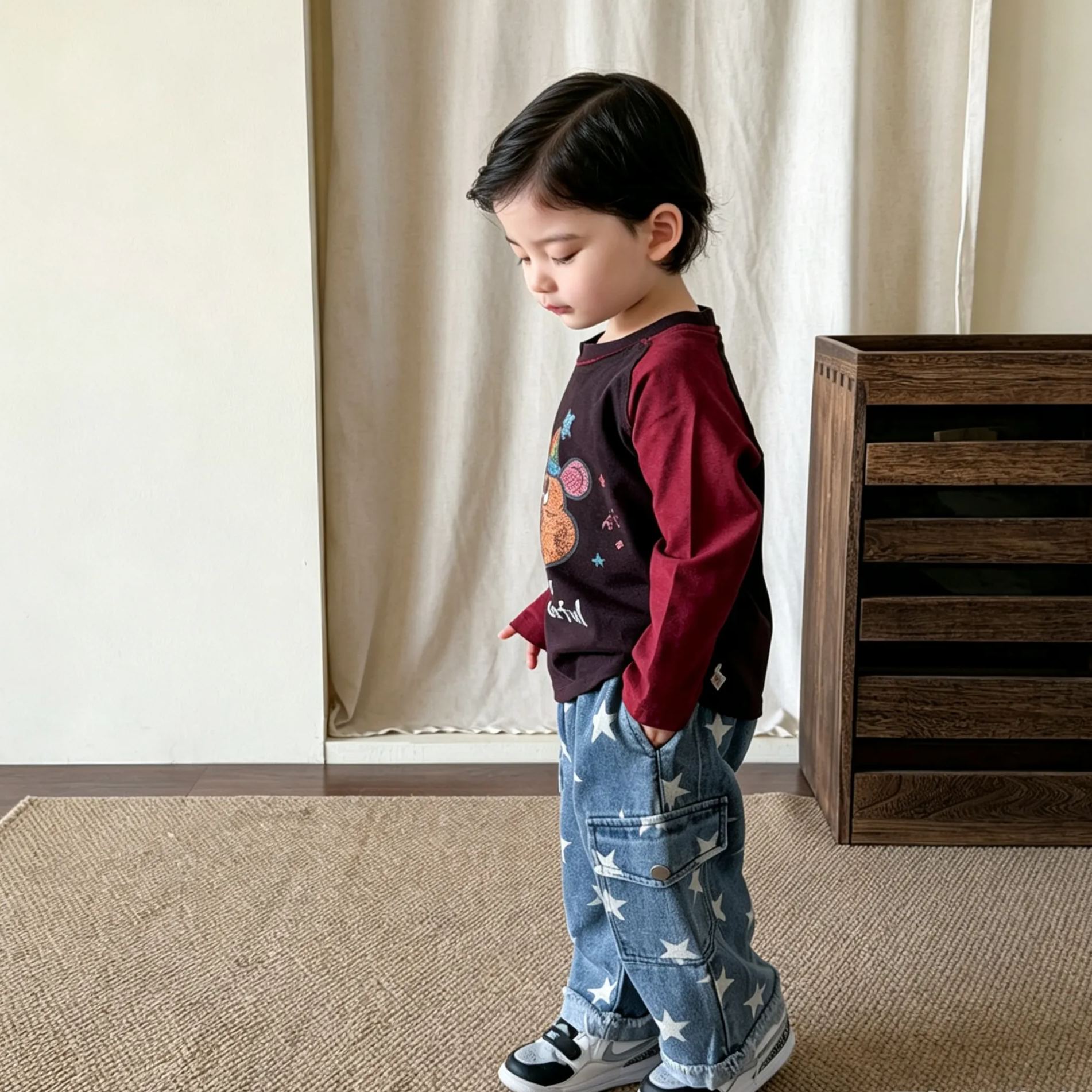 Baby Toddler Star Denim Cargo Pants