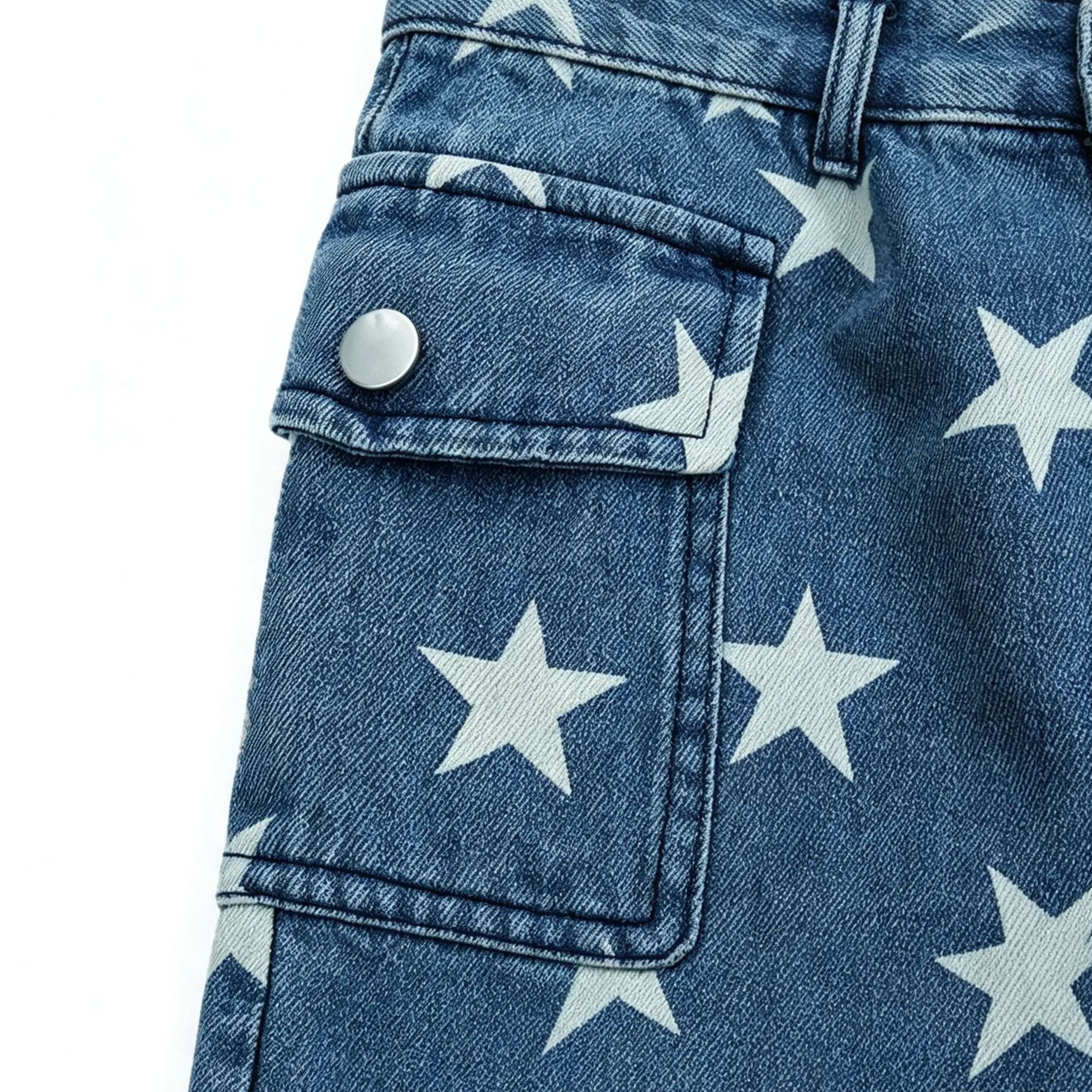 Baby Toddler Star Denim Cargo Pants