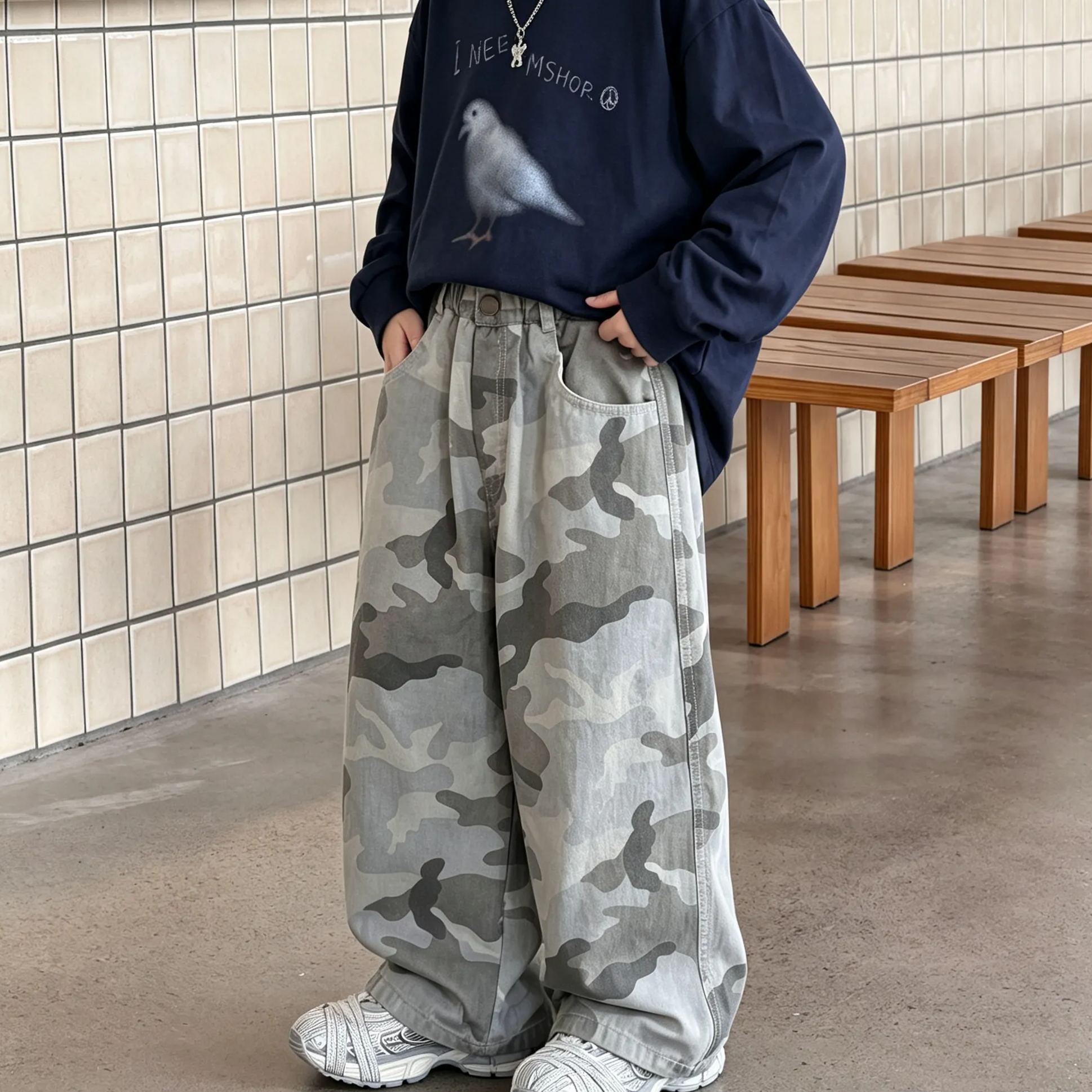 Kids Camouflage Cargo Pants
