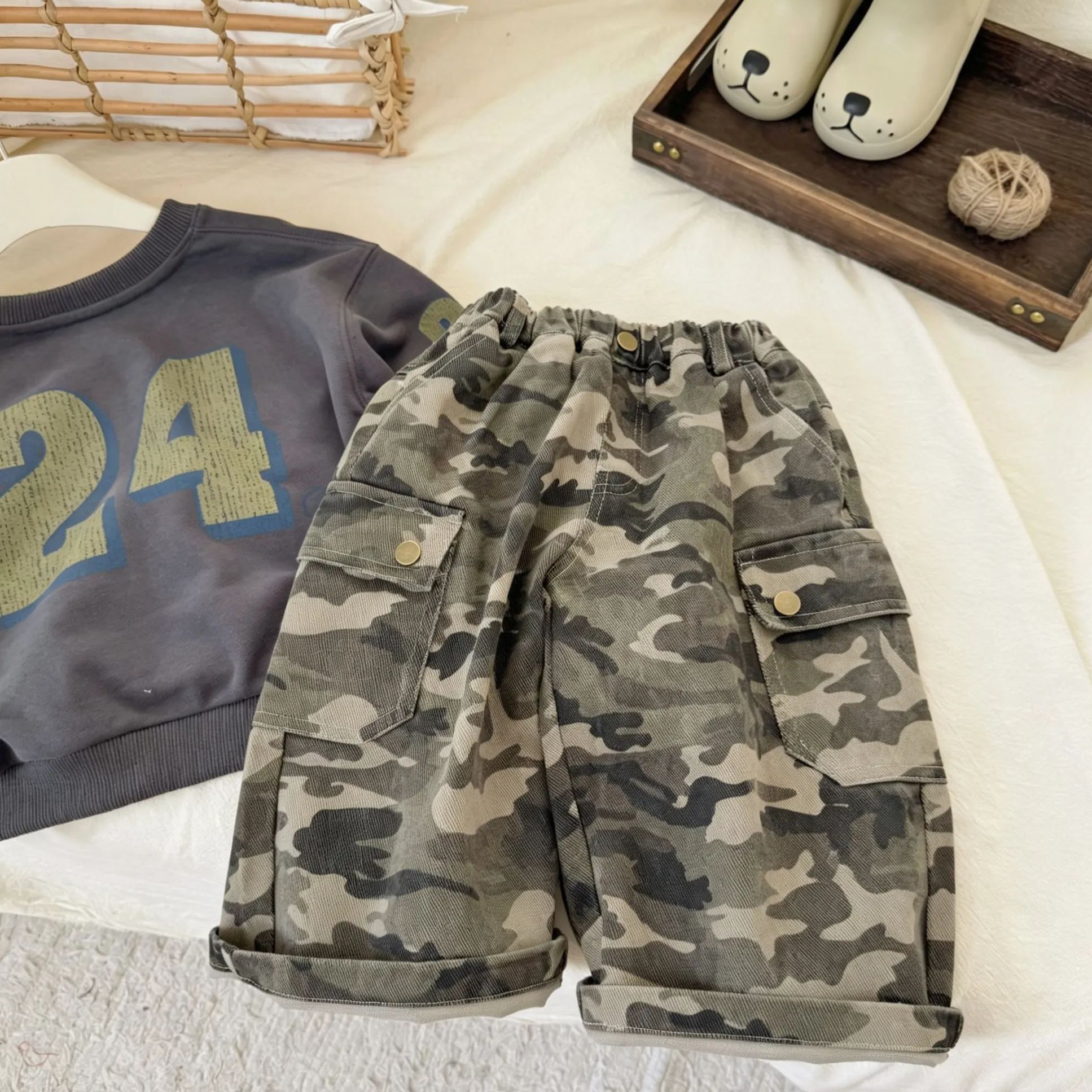 Kids Camouflage Cargo Pants