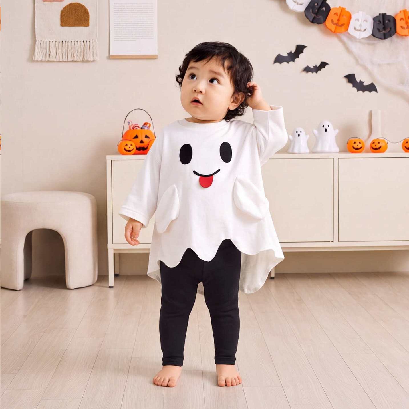 Baby & Kid Halloween Ghost Shaped Top