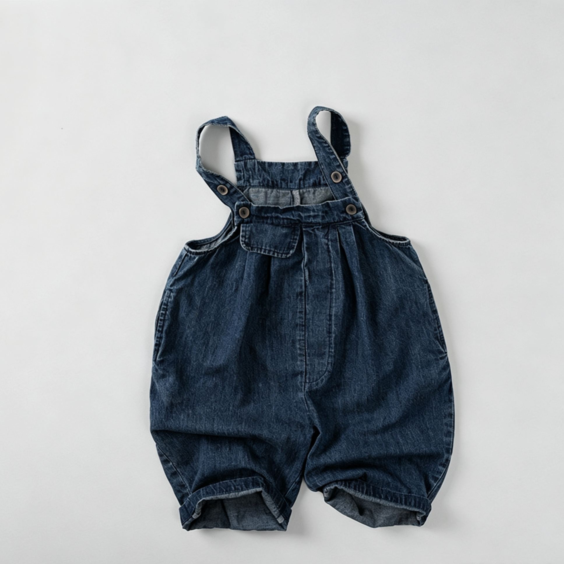 Kids Washed Denim Overalls
