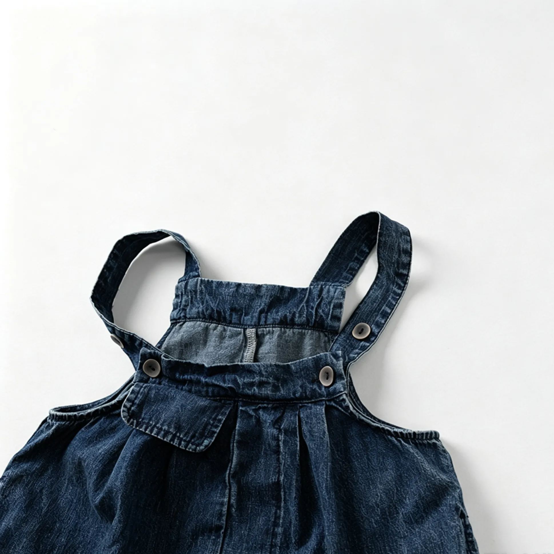 Kids Washed Denim Overalls