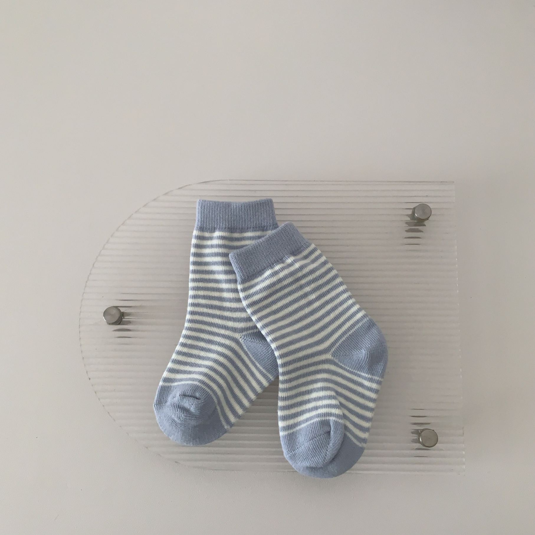 [Copy]Baby& Kid Solid Color Stripes Mid-Calf Socks