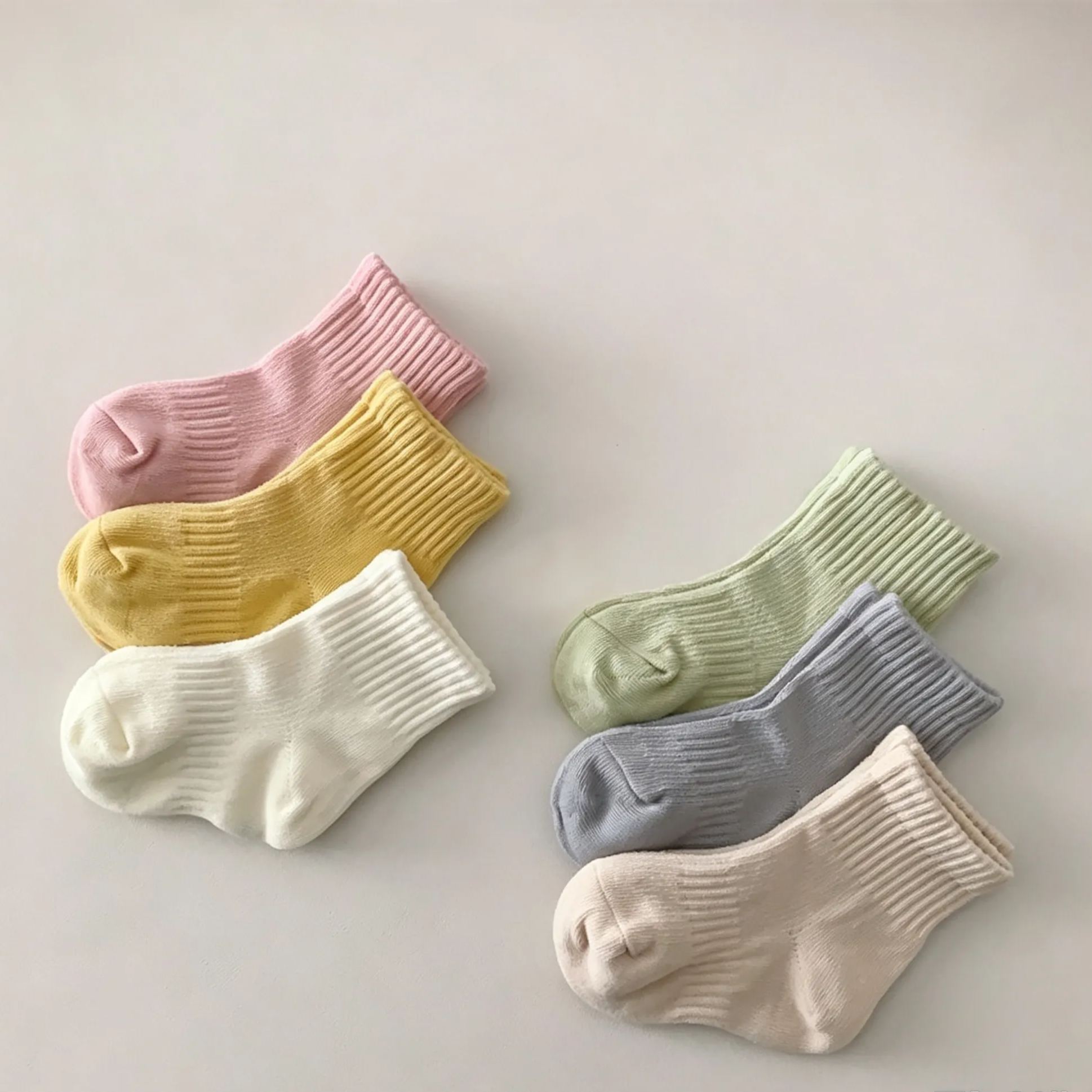 [Copy]Baby& Kid Striped Mid-Calf Socks