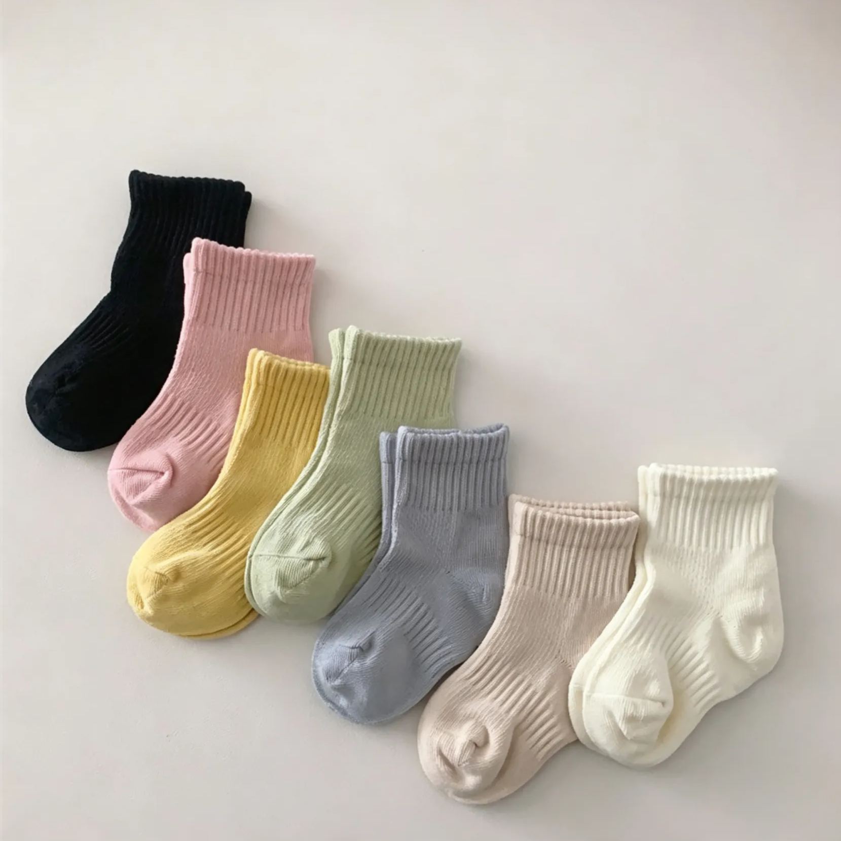 [Copy]Baby& Kid Striped Mid-Calf Socks