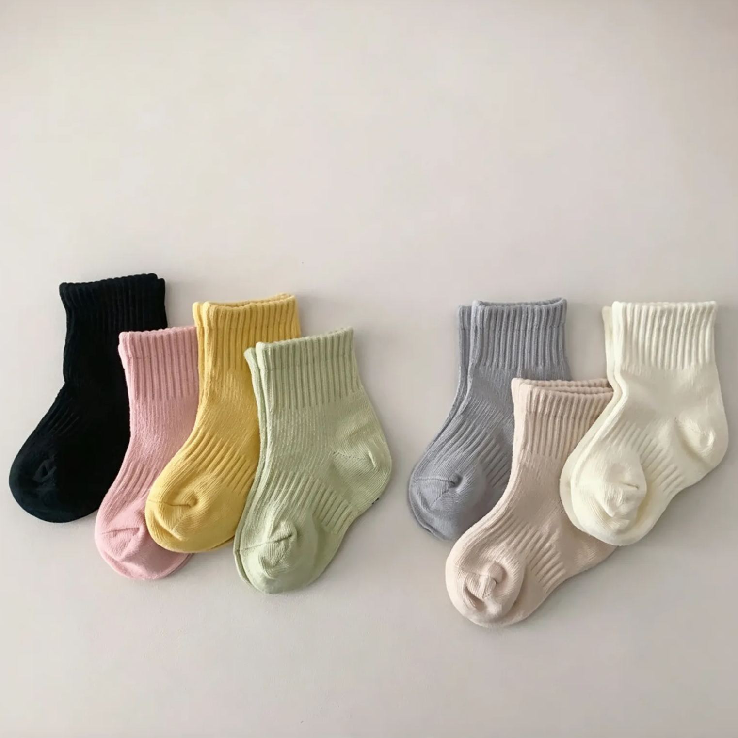 [Copy]Baby& Kid Striped Mid-Calf Socks