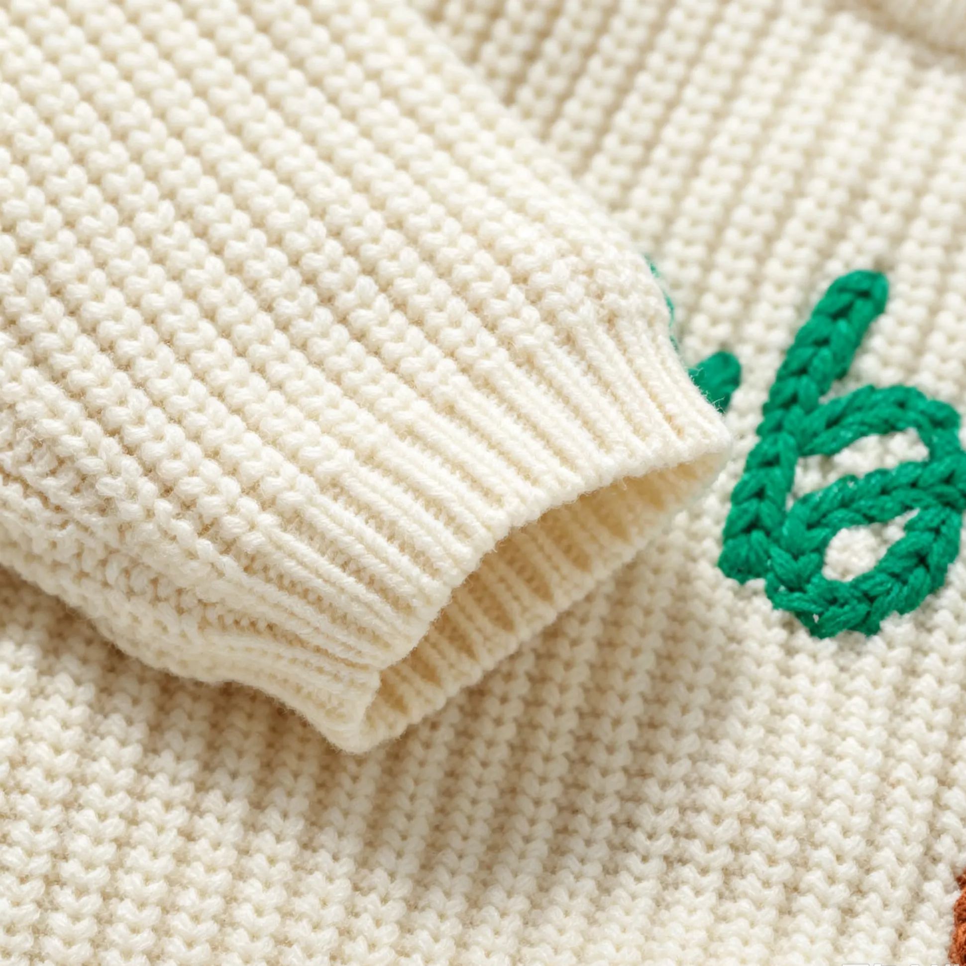 Baby Rugby Letter Embroidery Sweater