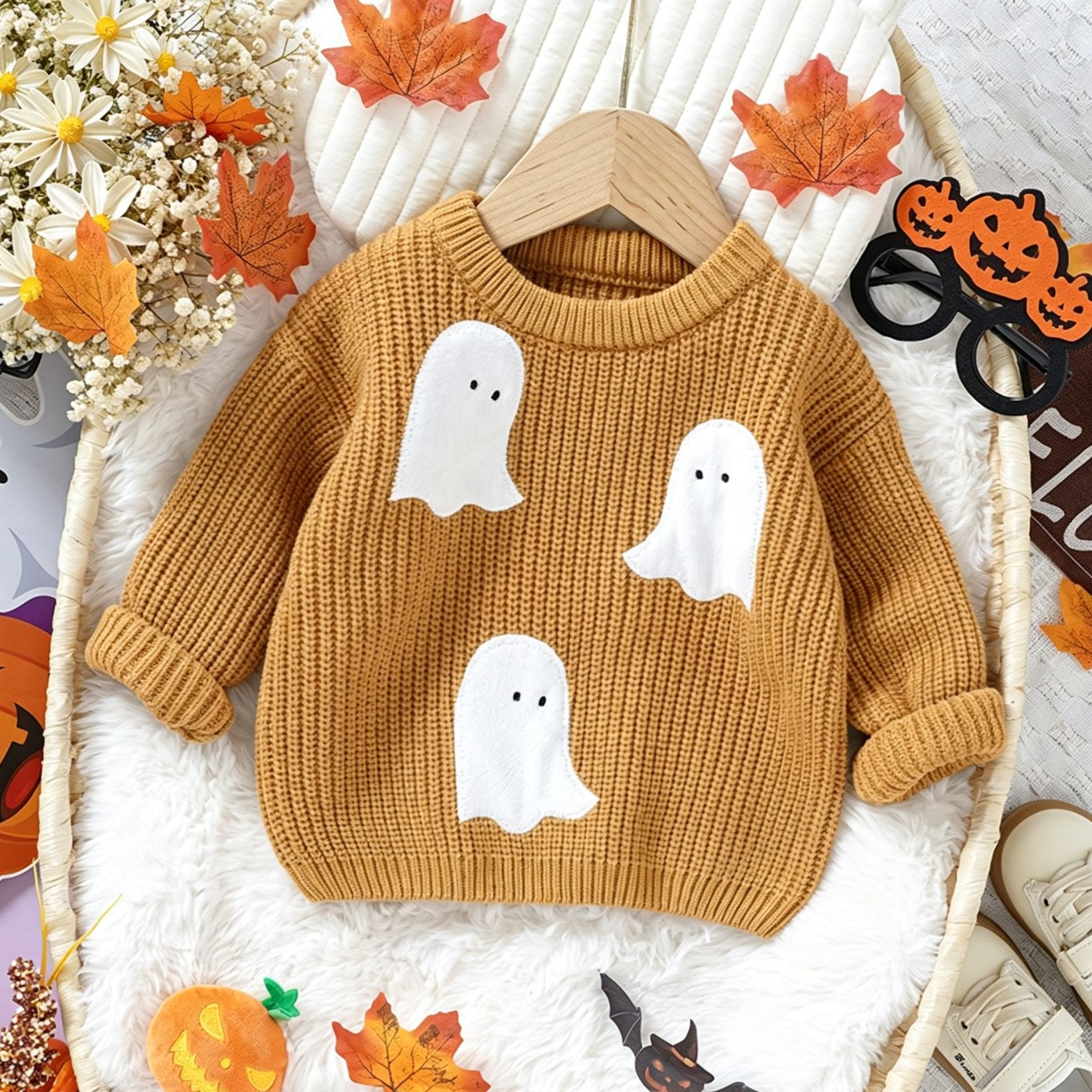 Baby Halloween Ghosts Sweater