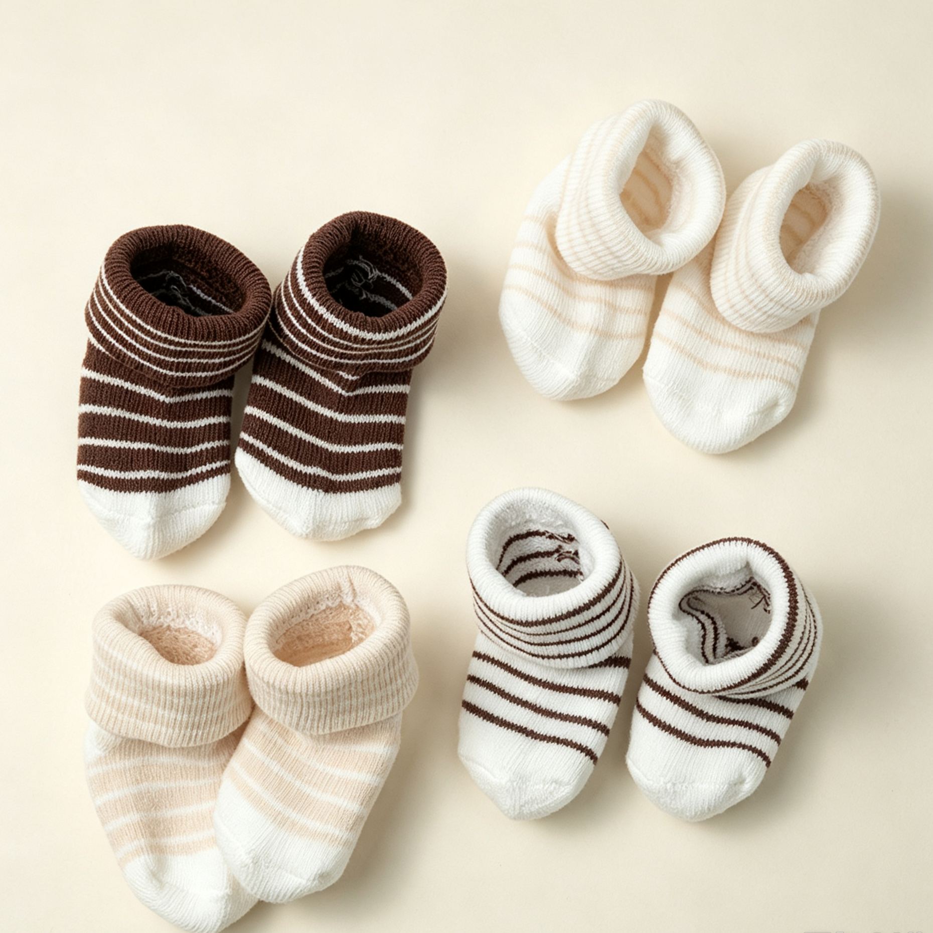 Baby Solid Color Stripe Socks